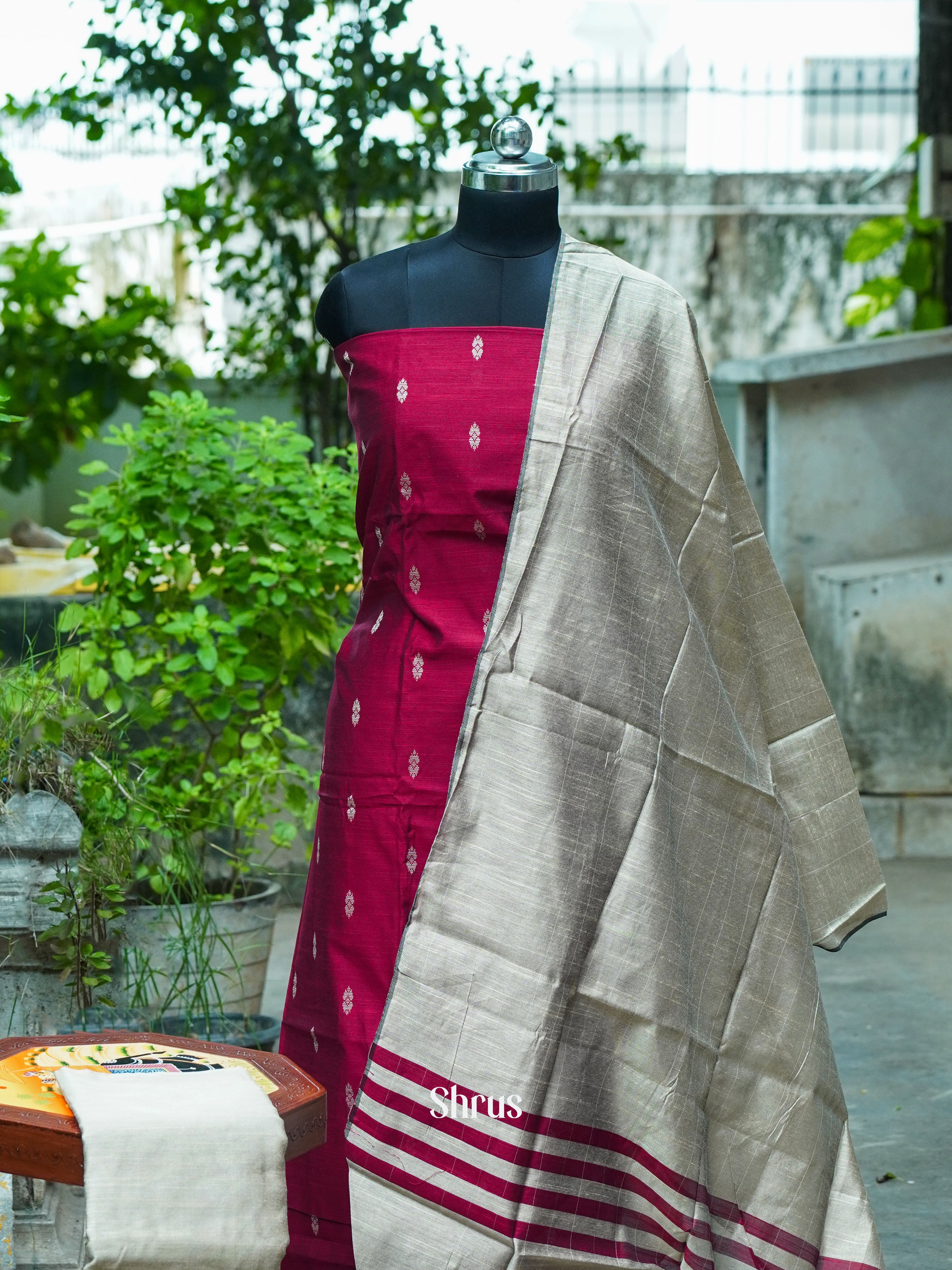 CFS24125- Cotton salwar - Shop on ShrusEternity.com