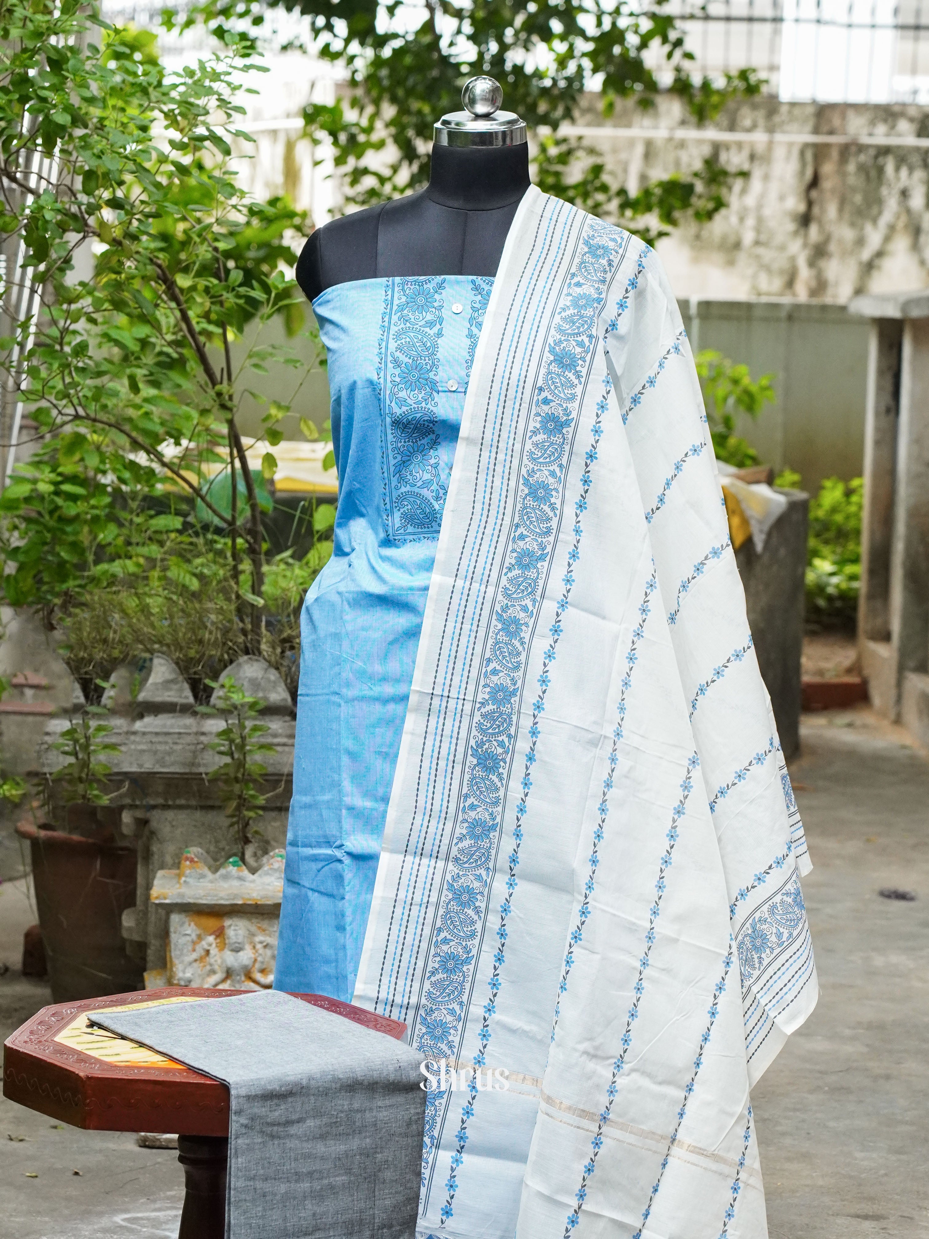 CFS24149- Cotton salwar - Shop on ShrusEternity.com