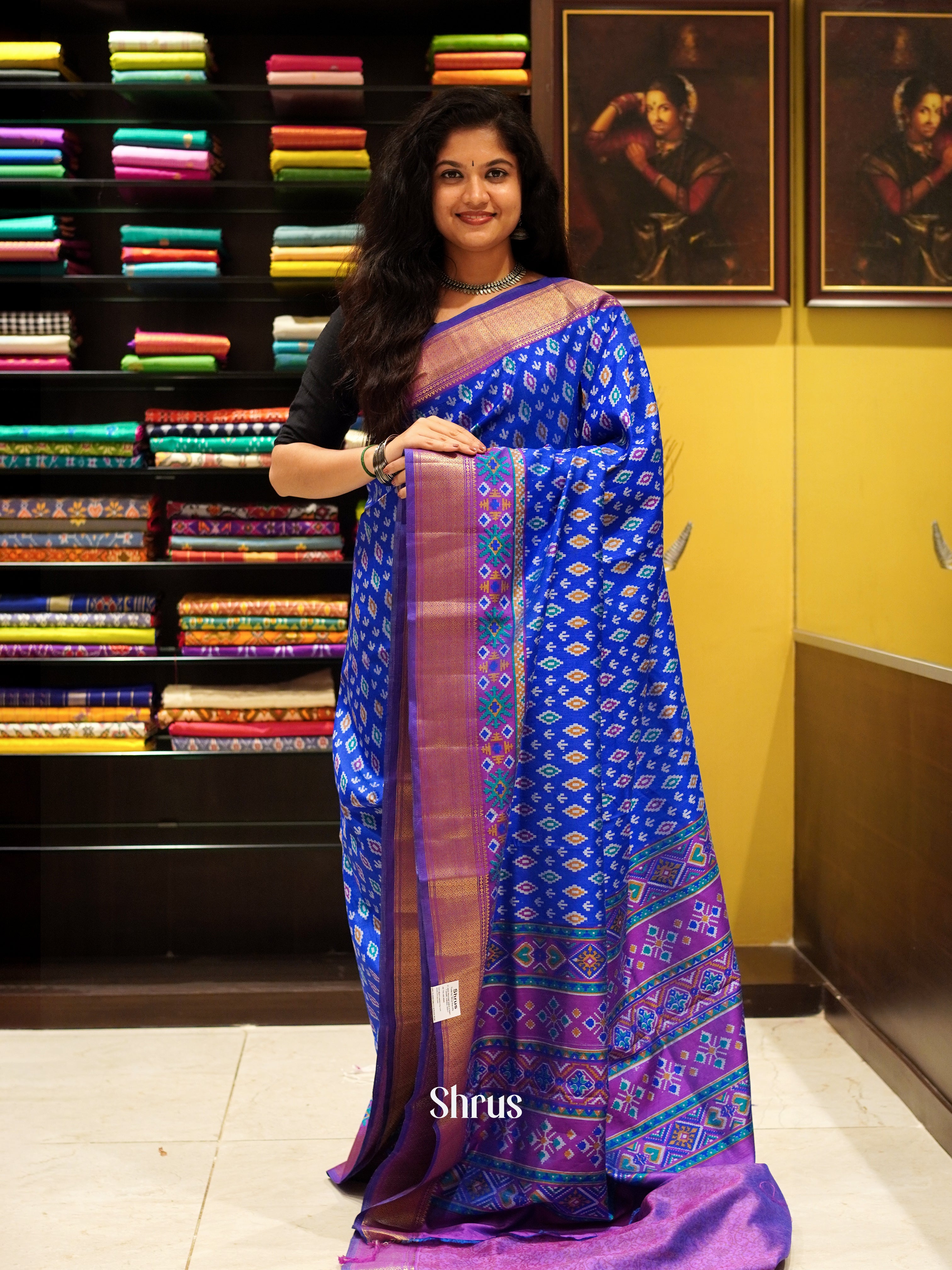 CES24272 - Semi Patola Saree - Shop on ShrusEternity.com