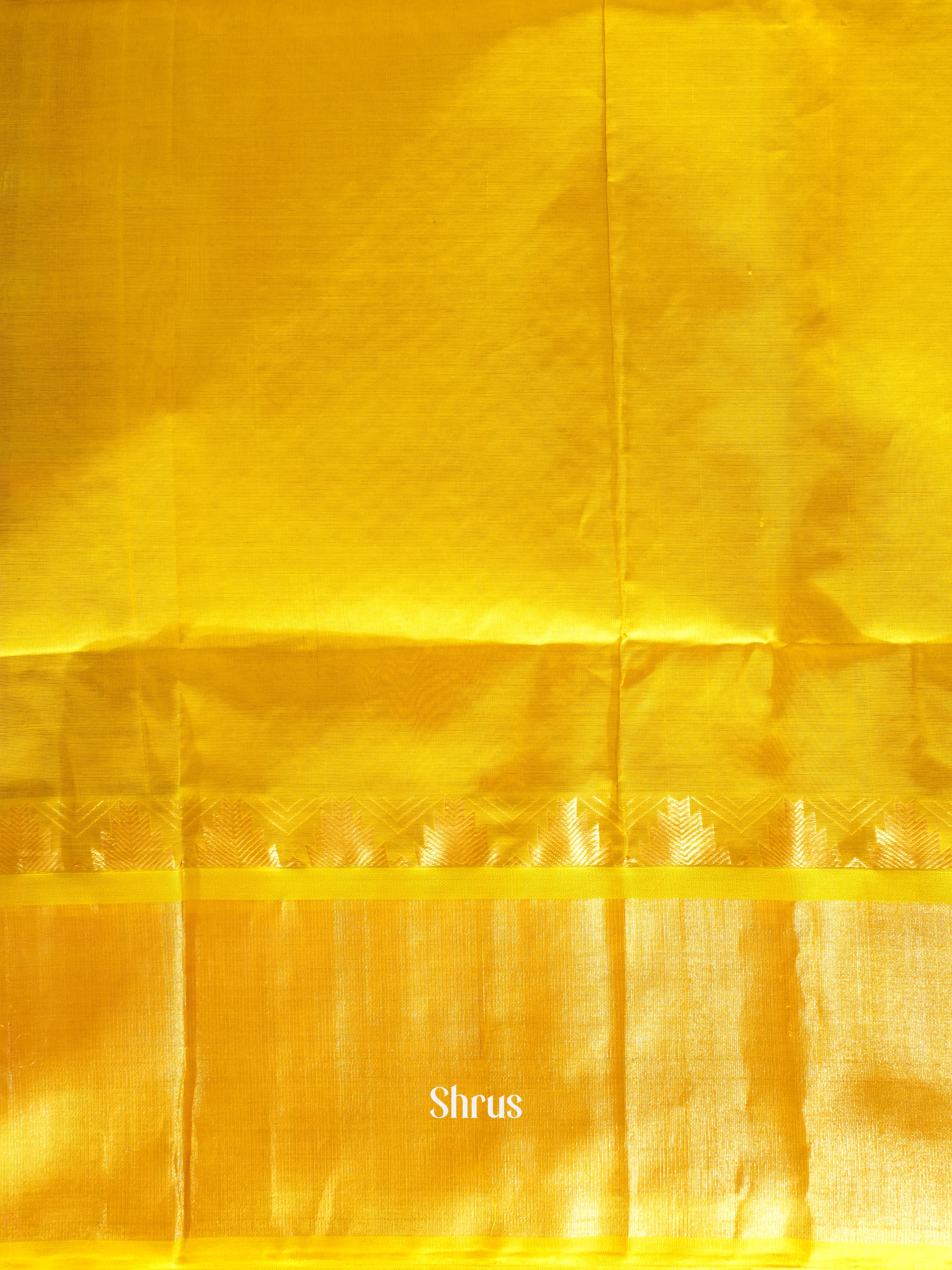 Violet & Yellow - Silk Cotton Saree - Shop on ShrusEternity.com