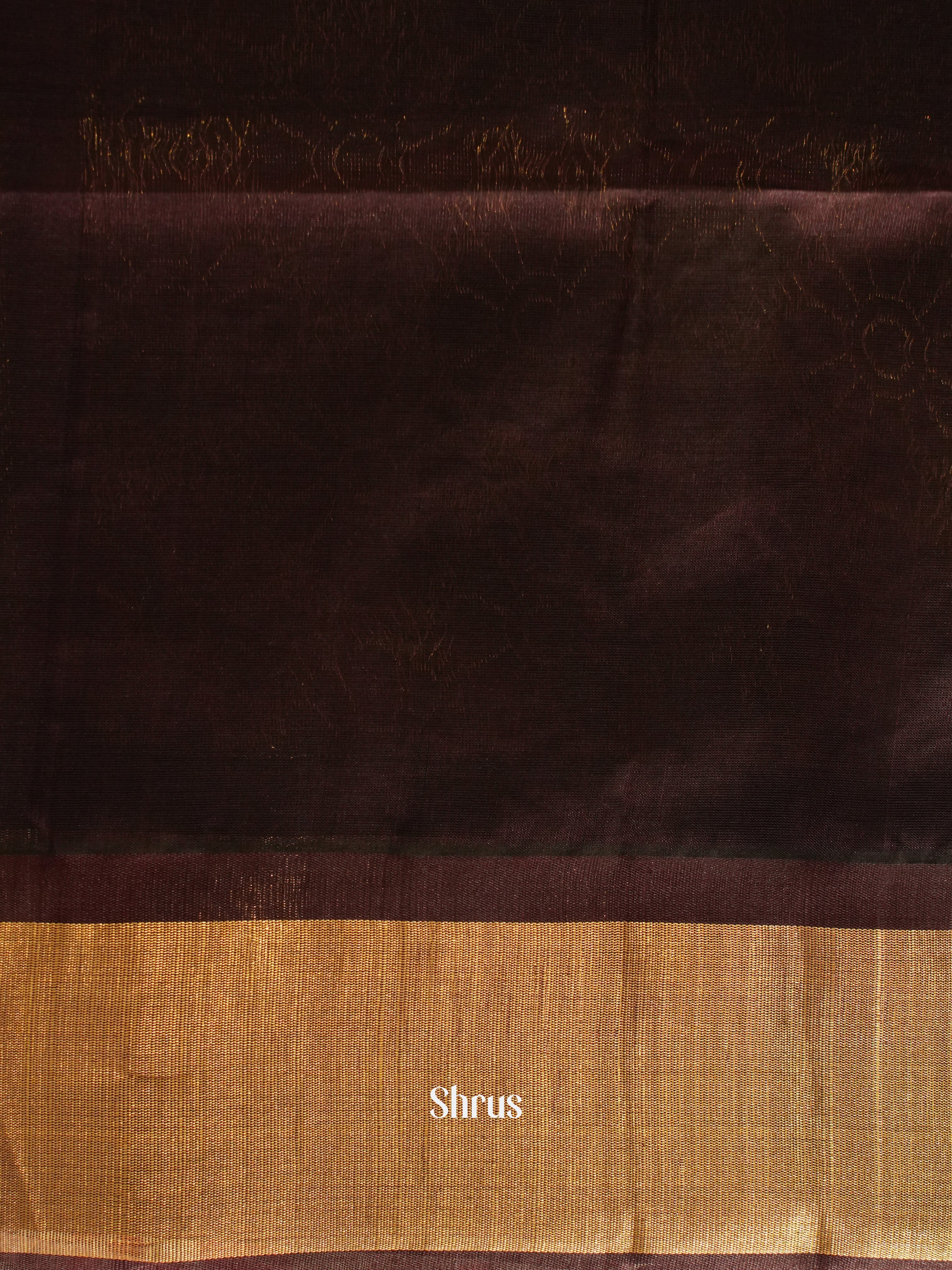 Red & Brown - Silk Cotton Saree - Shop on ShrusEternity.com