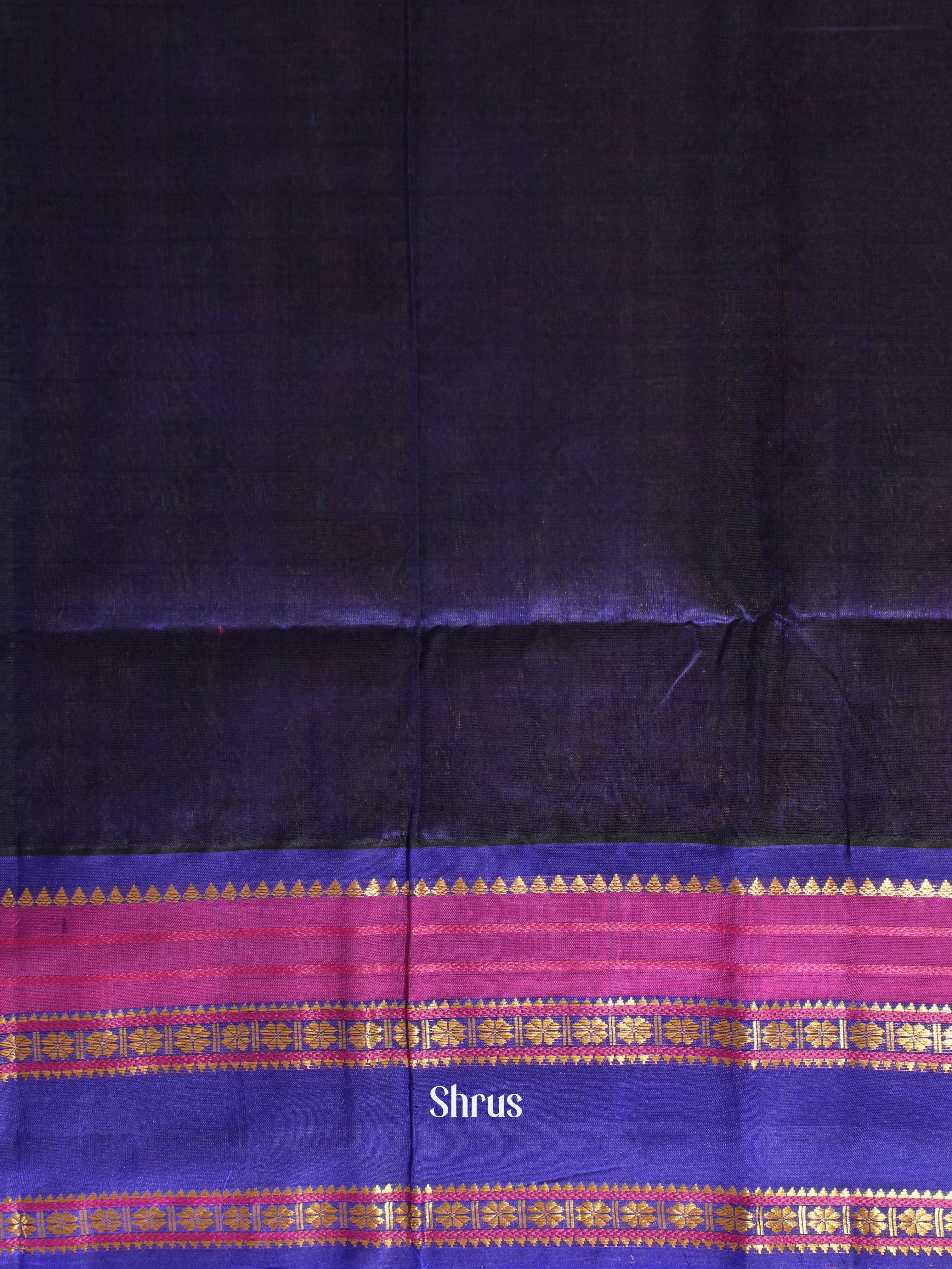 Green & Blue - Silk Cotton Saree - Shop on ShrusEternity.com