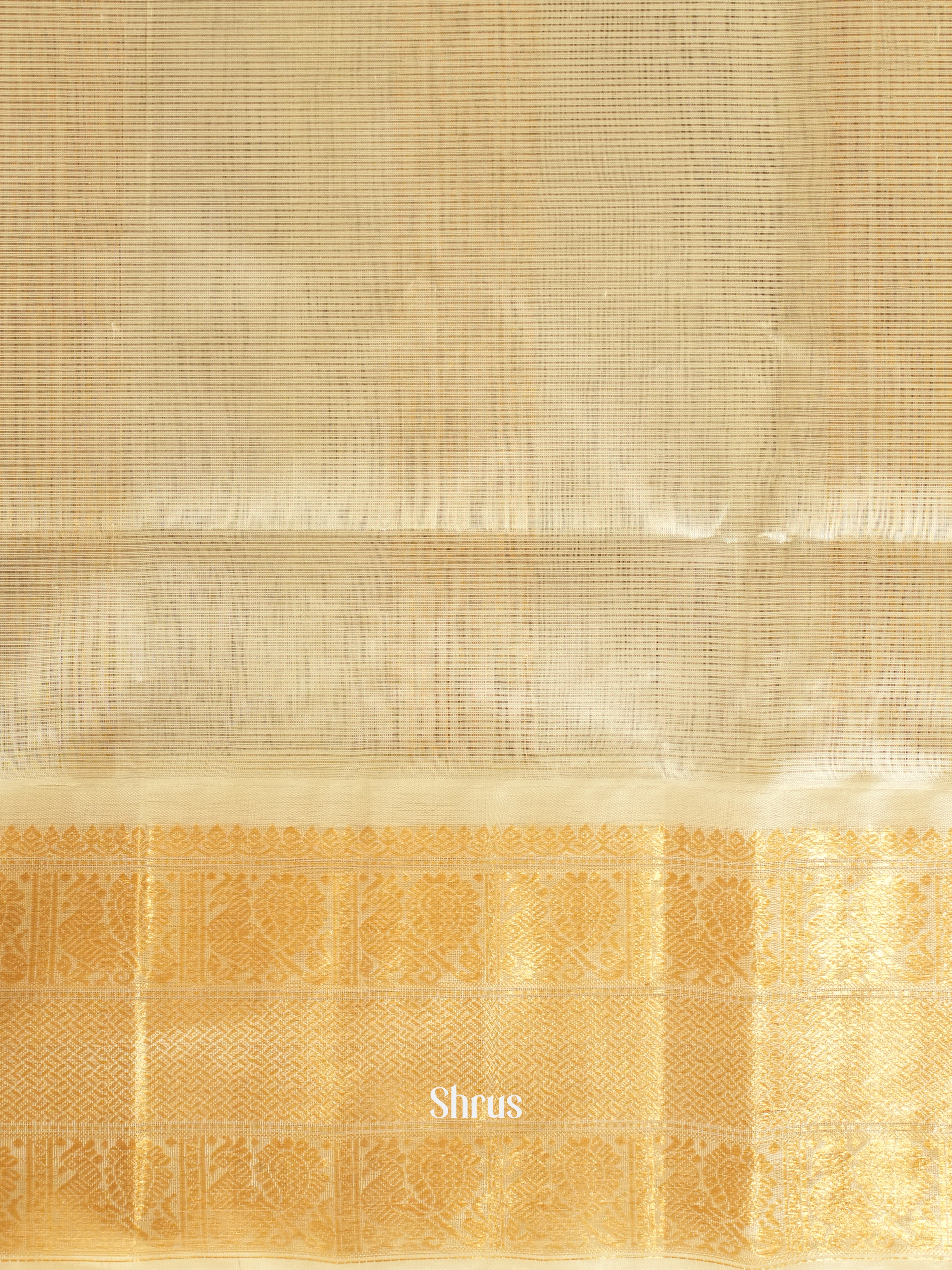 Violet & Cream - Silk Cotton Saree - Shop on ShrusEternity.com