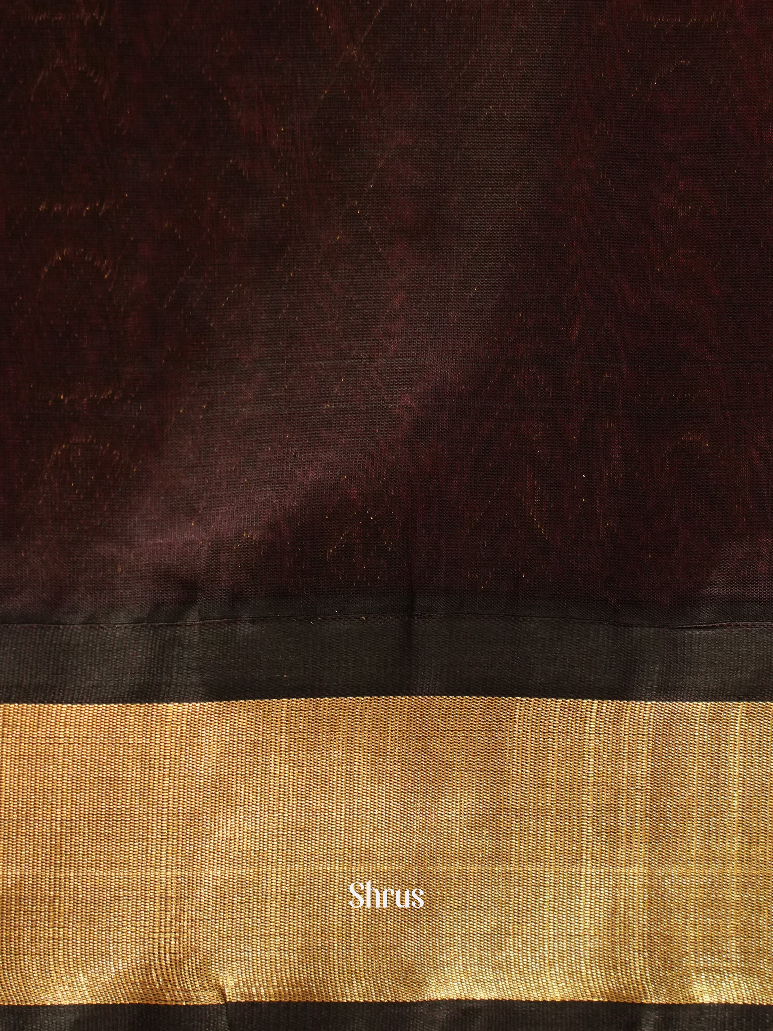 Pink & Brown - Silk Cotton Saree - Shop on ShrusEternity.com