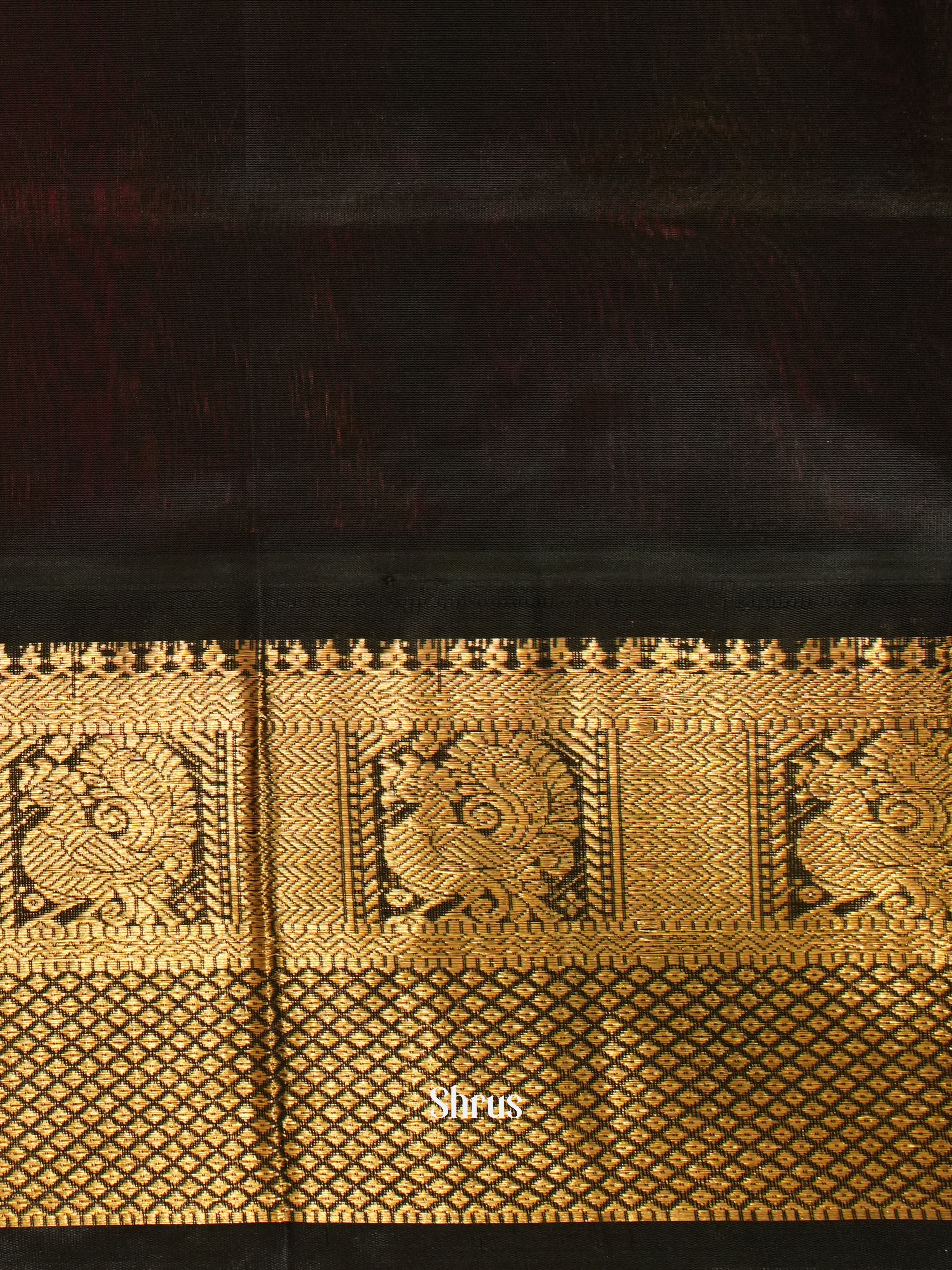 Red & Black - Silk Cotton Saree - Shop on ShrusEternity.com