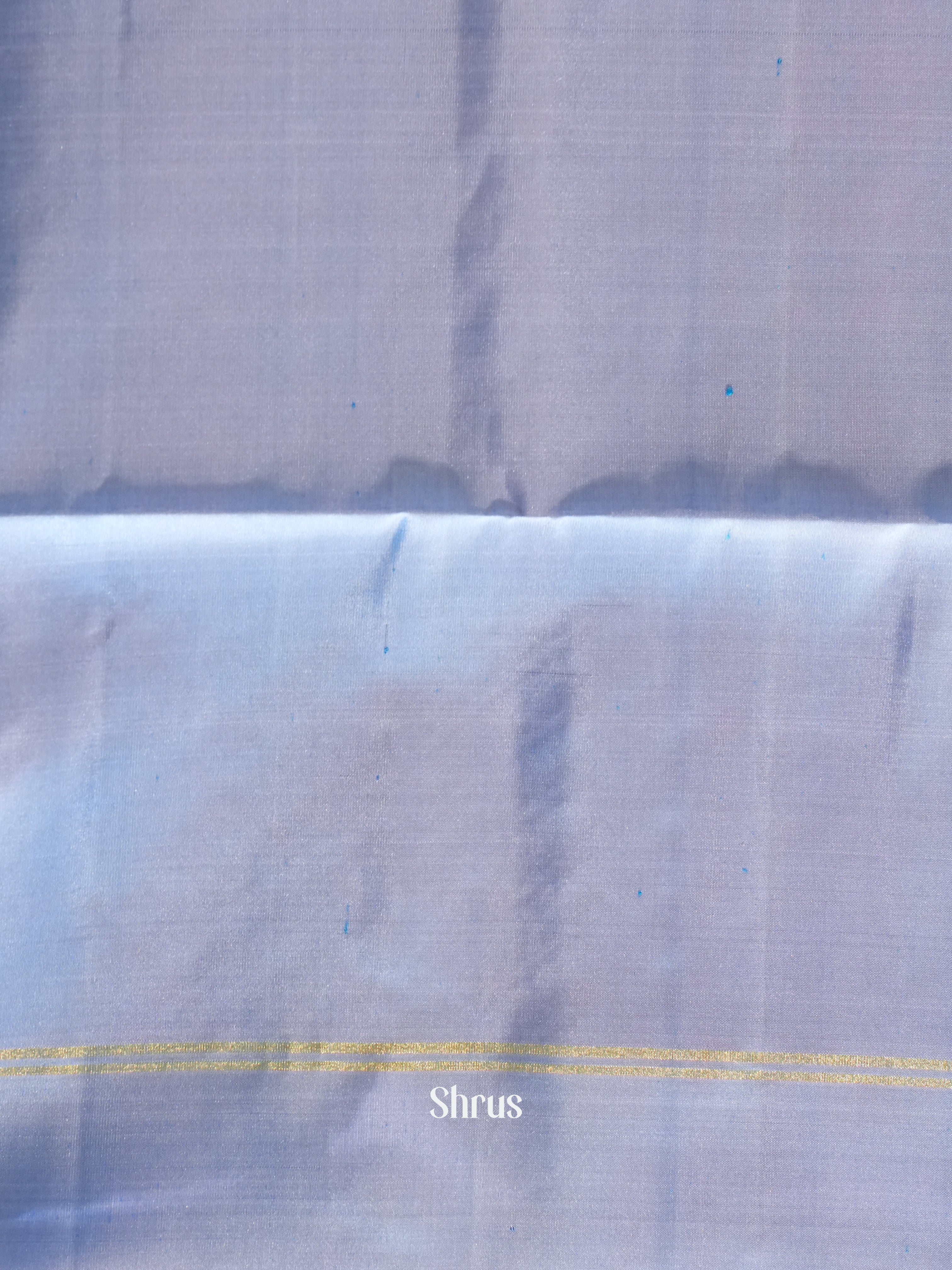 Blue & Lavender - Soft Silk Saree - Shop on ShrusEternity.com