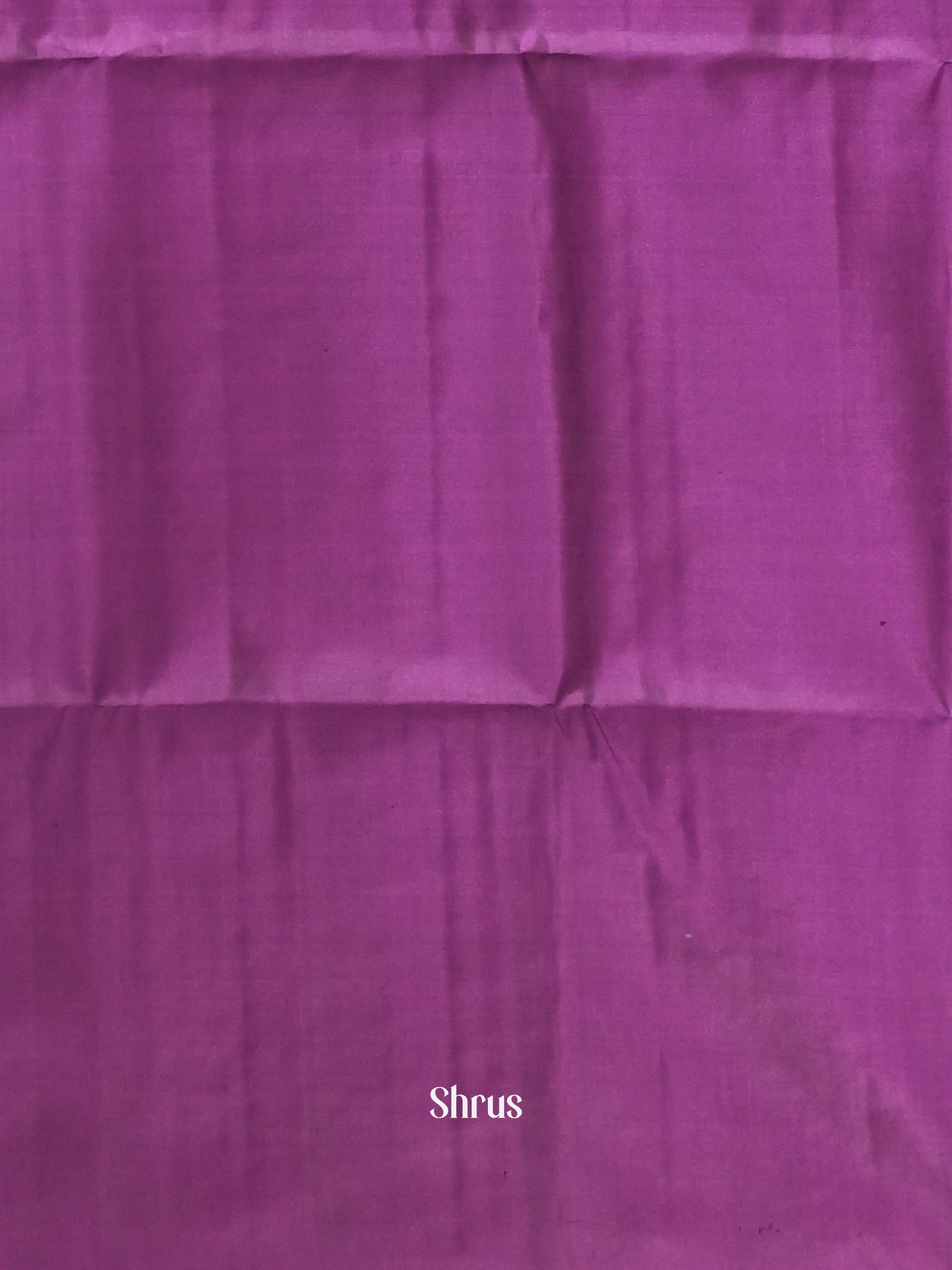 Blue & Purple - Soft Silk Saree - Shop on ShrusEternity.com