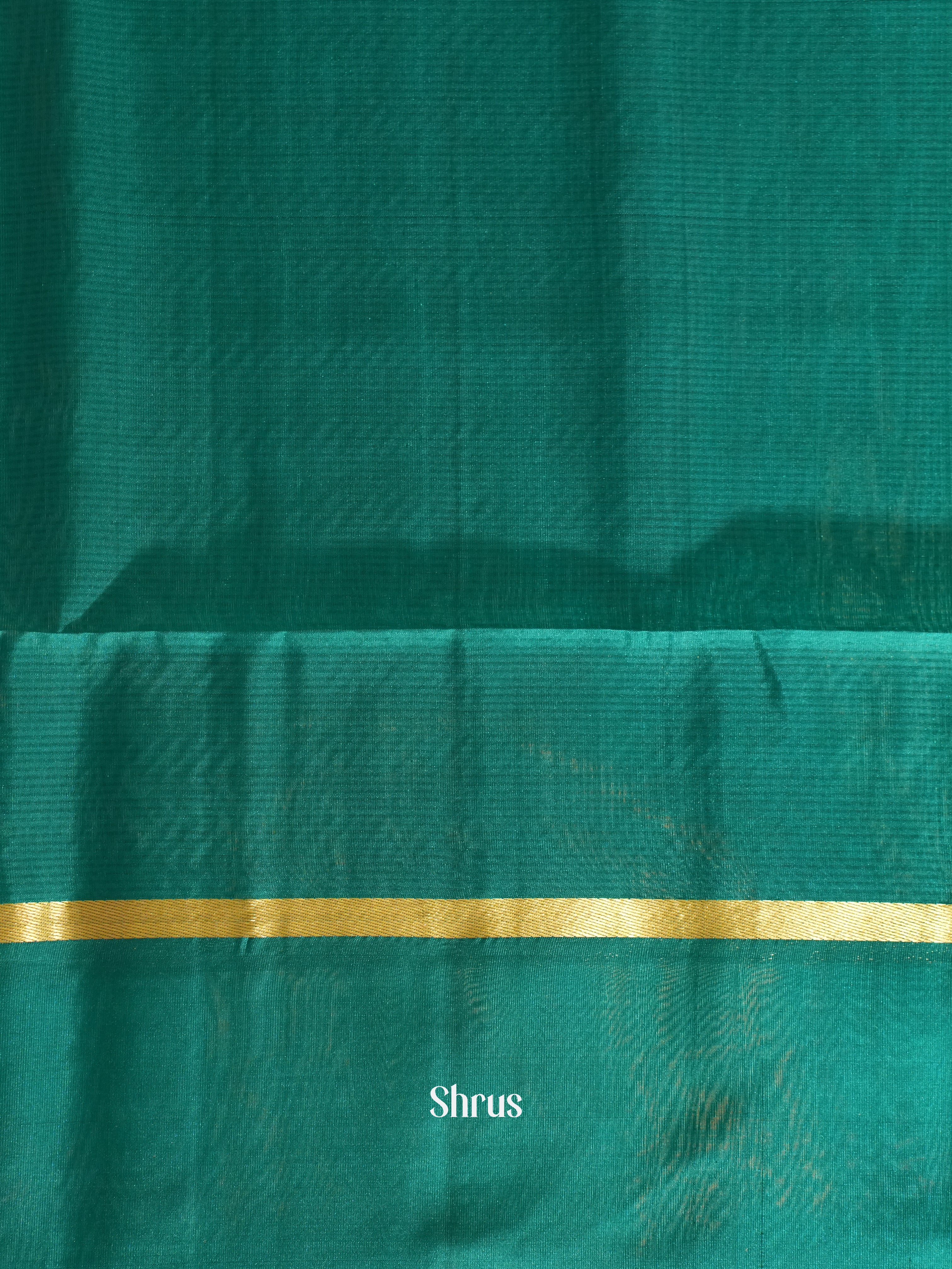 Light Green & Green - Soft Silk Saree - Shop on ShrusEternity.com