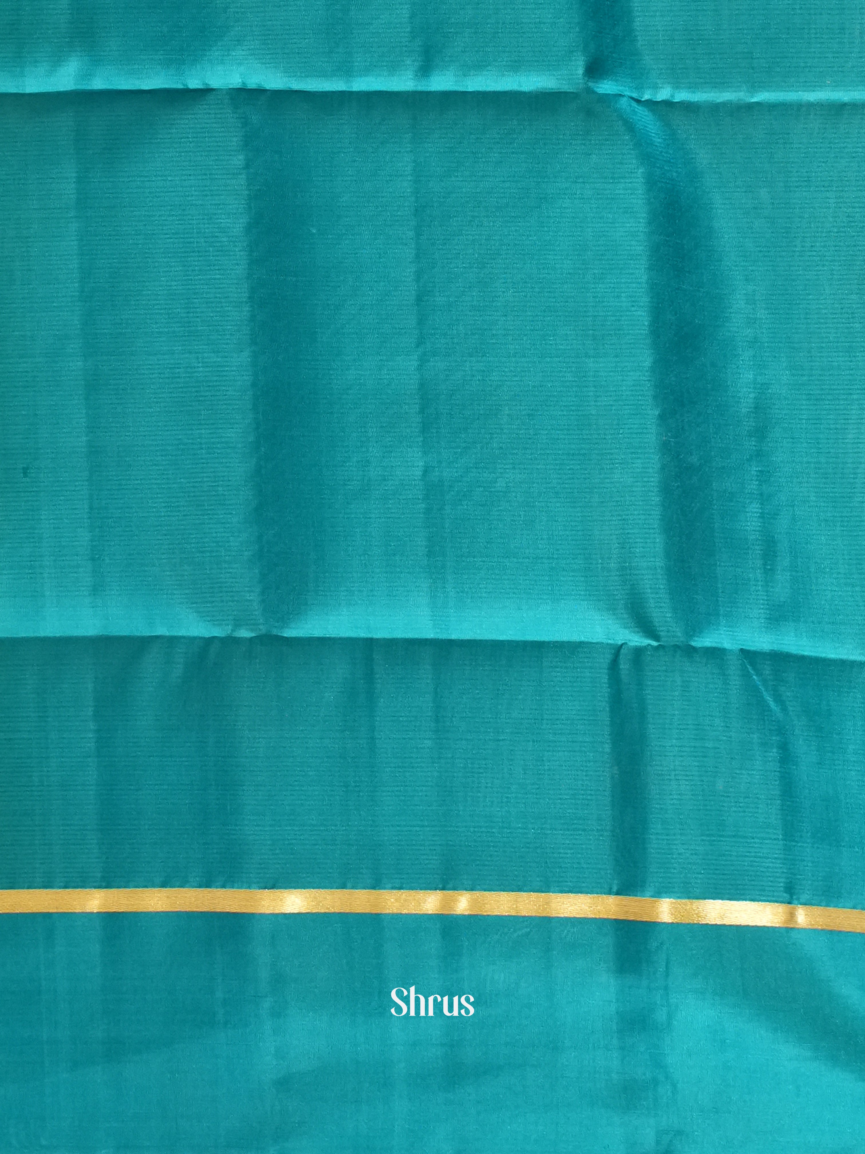 Green & Blue - Soft Silk Saree - Shop on ShrusEternity.com