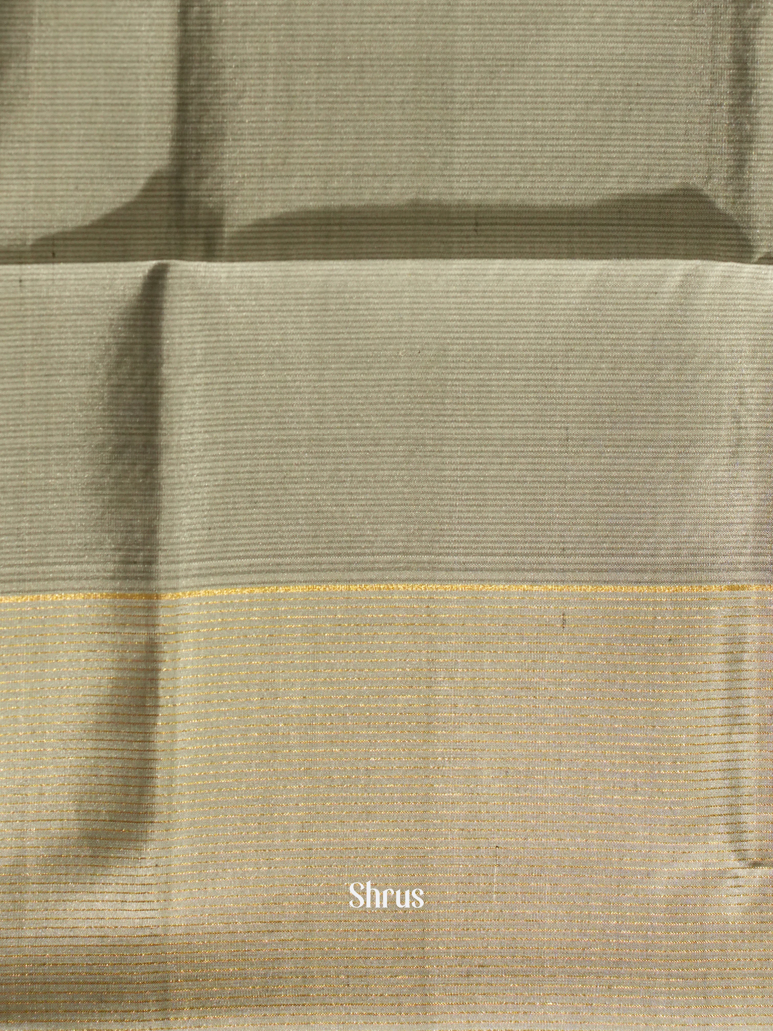 Teal & Grey - Soft Silk Saree - Shop on ShrusEternity.com