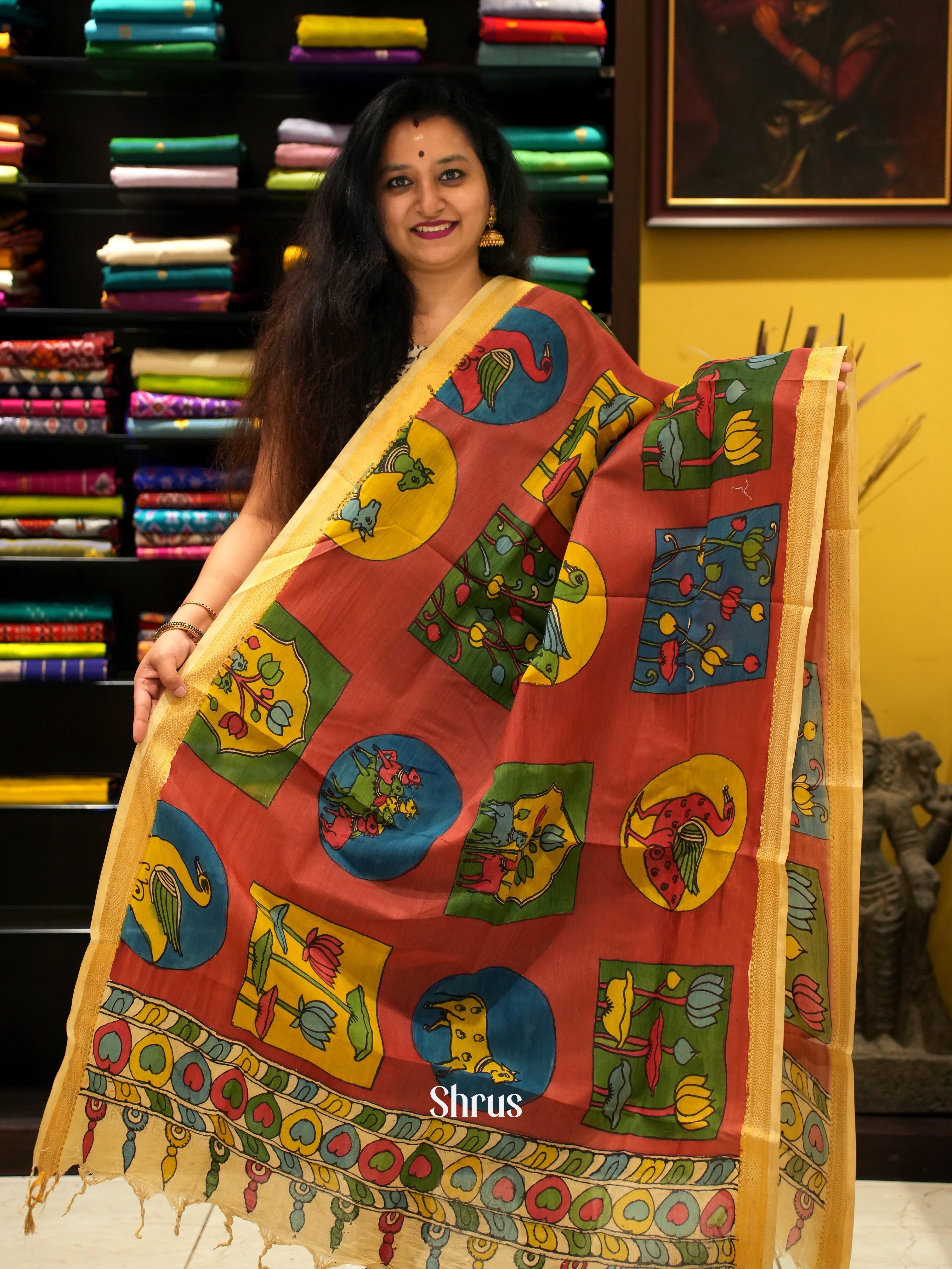 Red - Penkalamkari - Shop on ShrusEternity.com