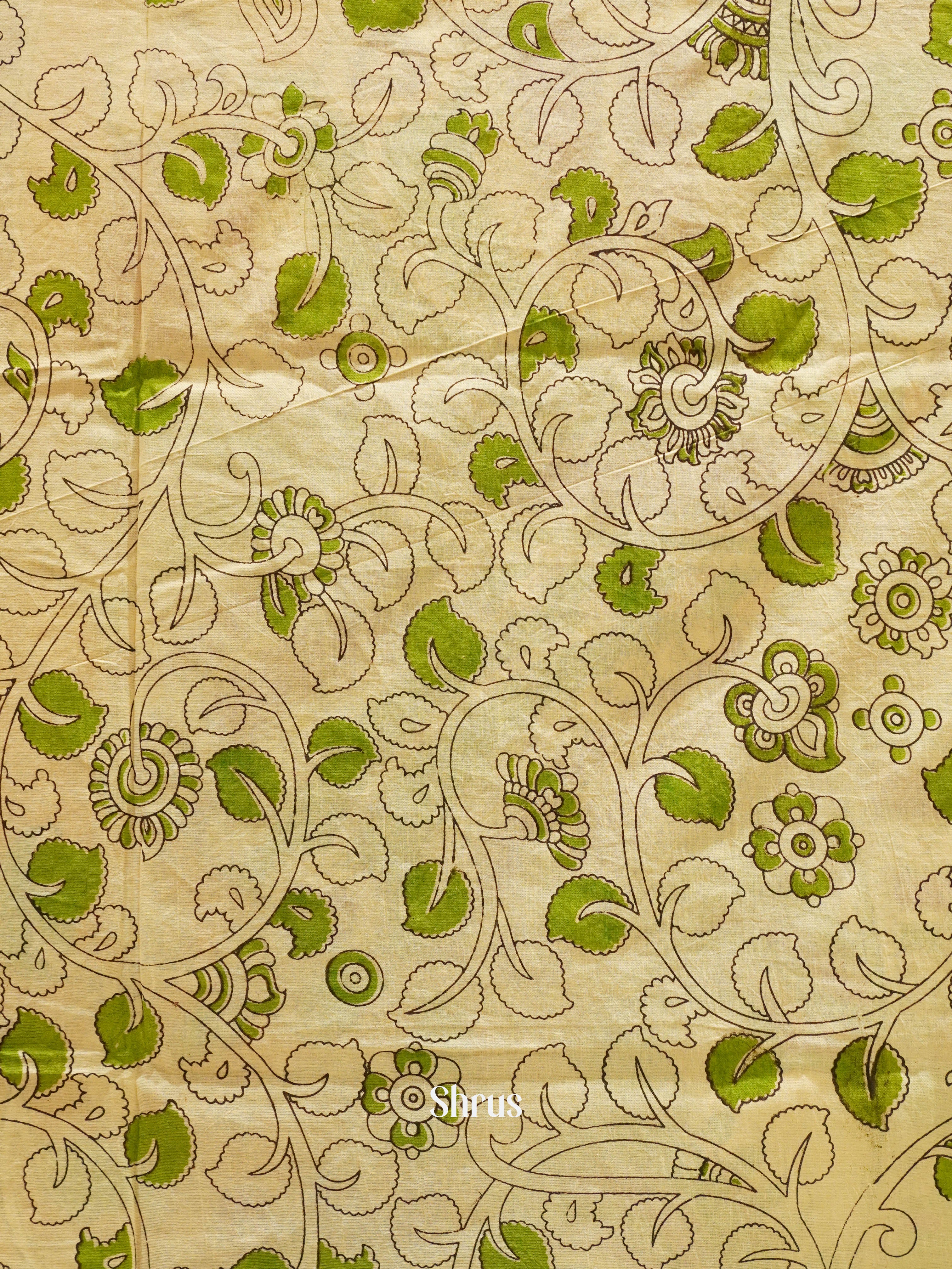 Pink & Yellow - kalamkari-cotton - Shop on ShrusEternity.com