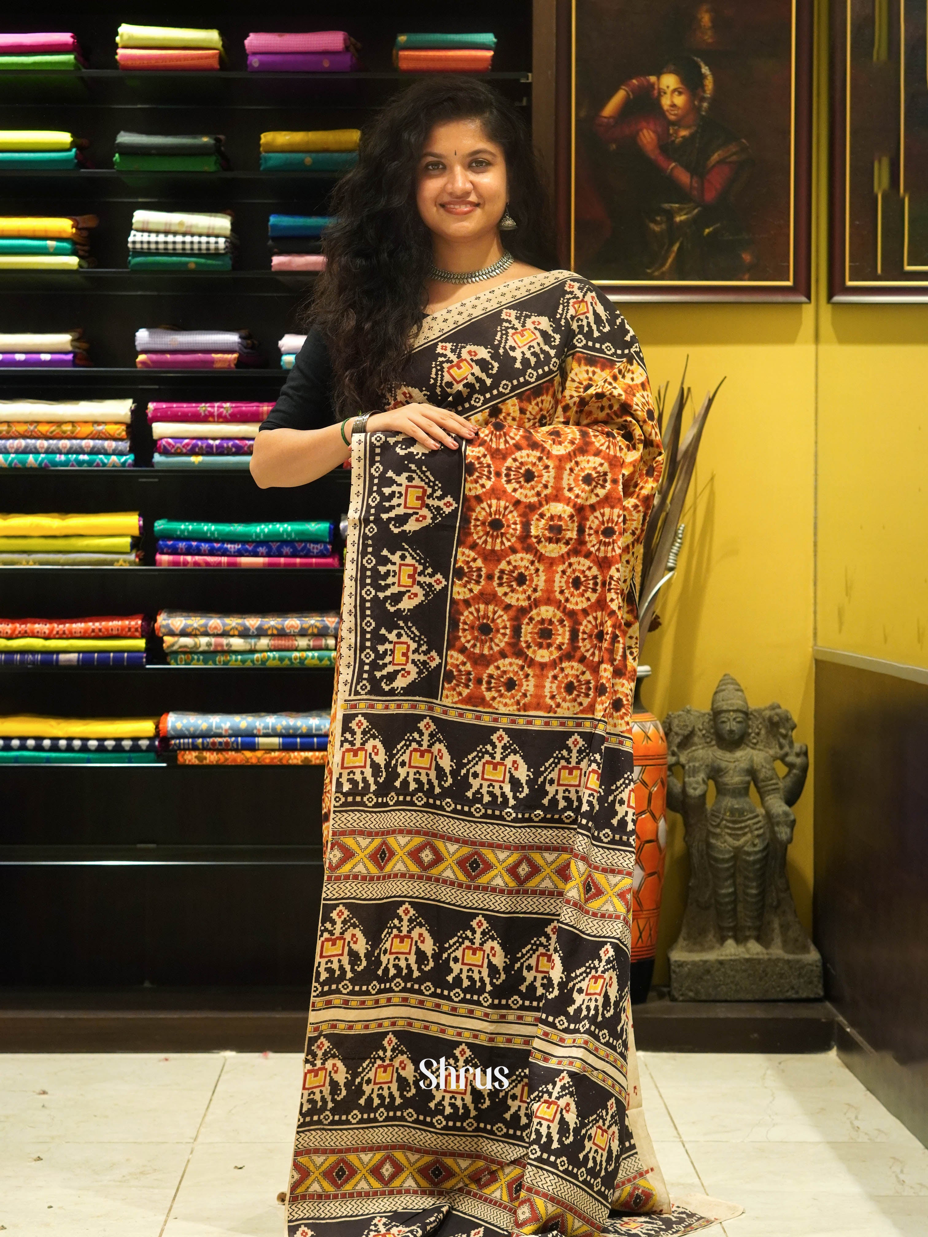 Brick & Black - kalamkari-cotton - Shop on ShrusEternity.com