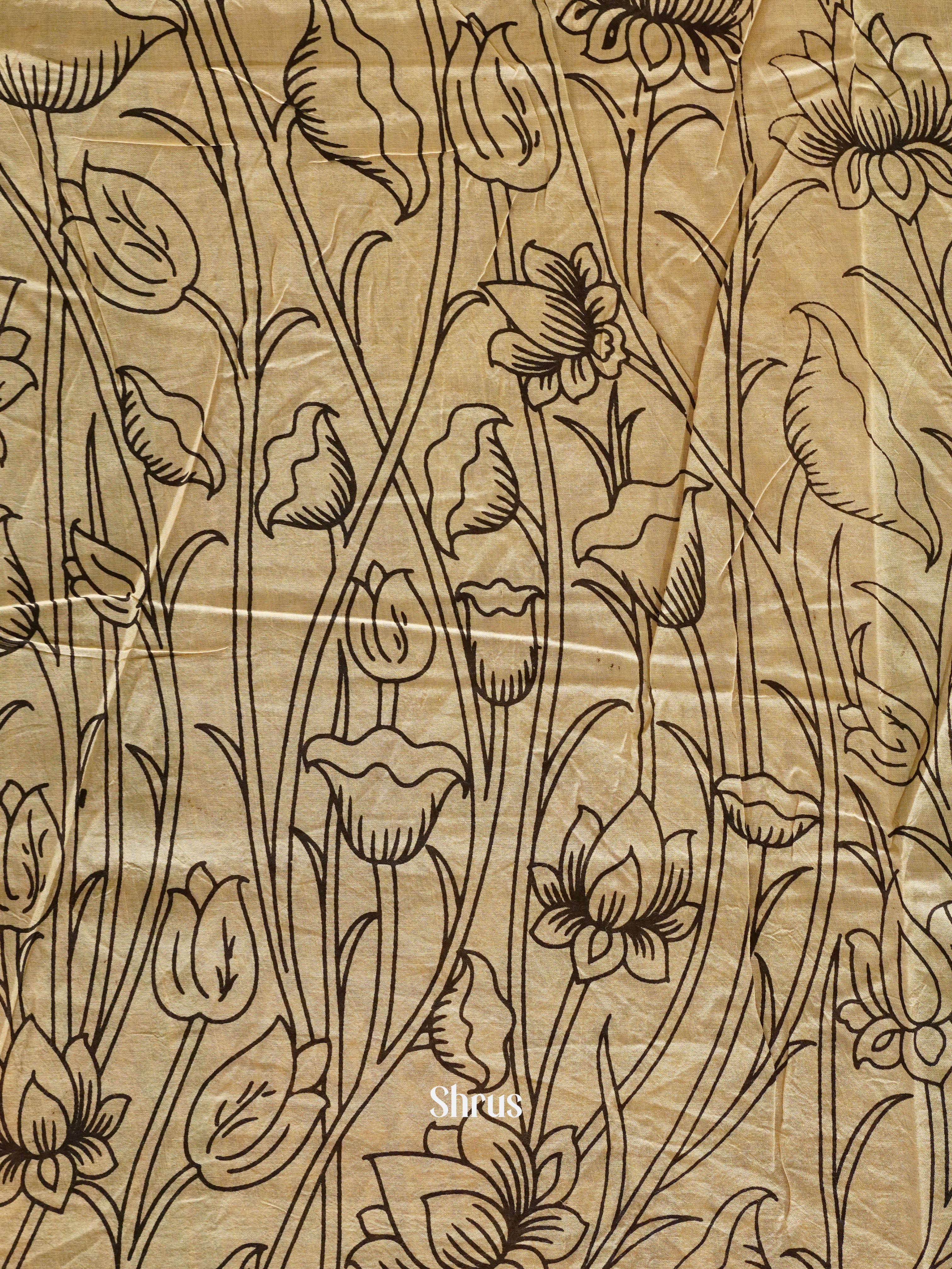 Black & Beige - kalamkari-cotton - Shop on ShrusEternity.com