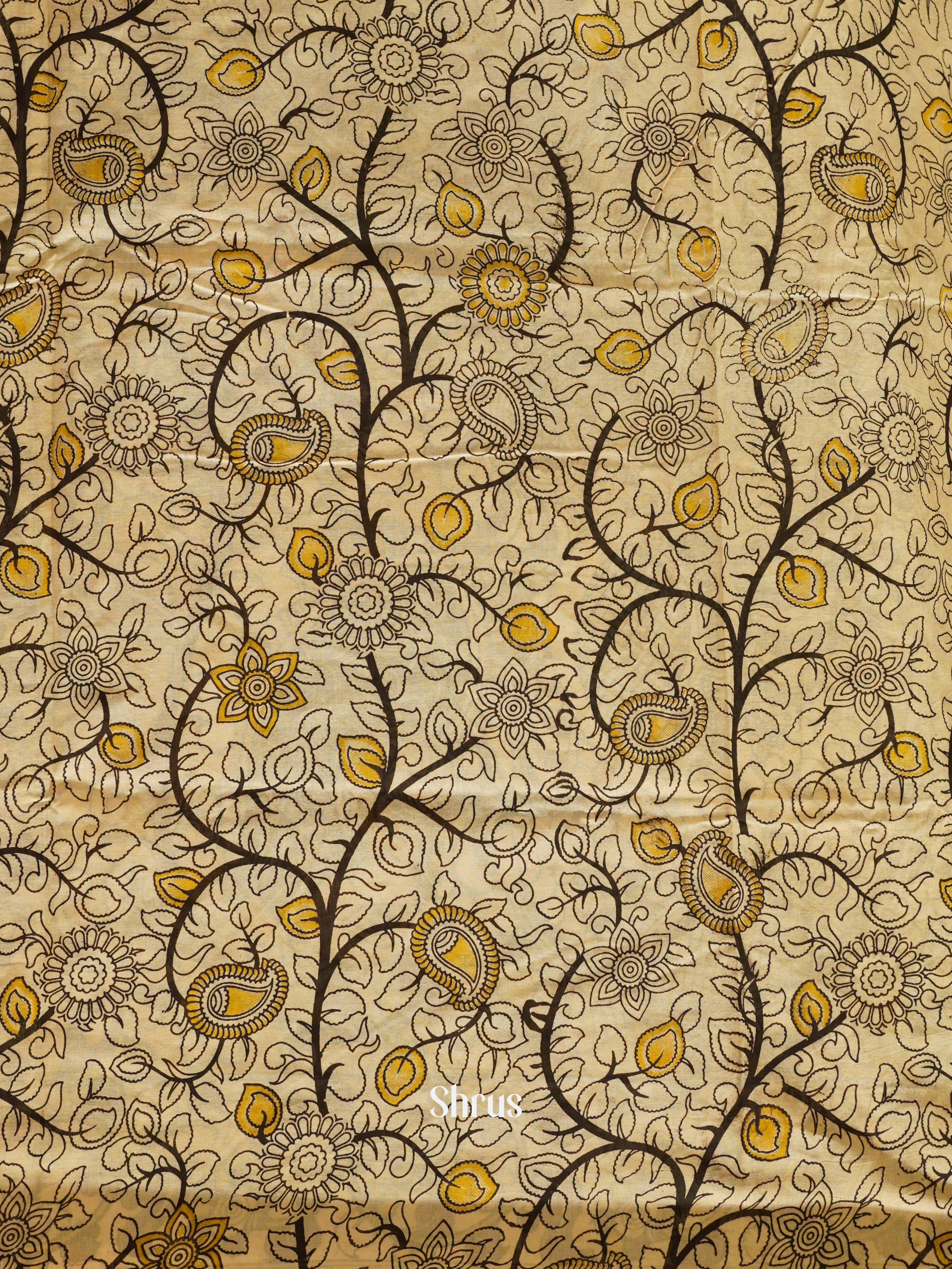 Black & Beige - kalamkari-cotton - Shop on ShrusEternity.com