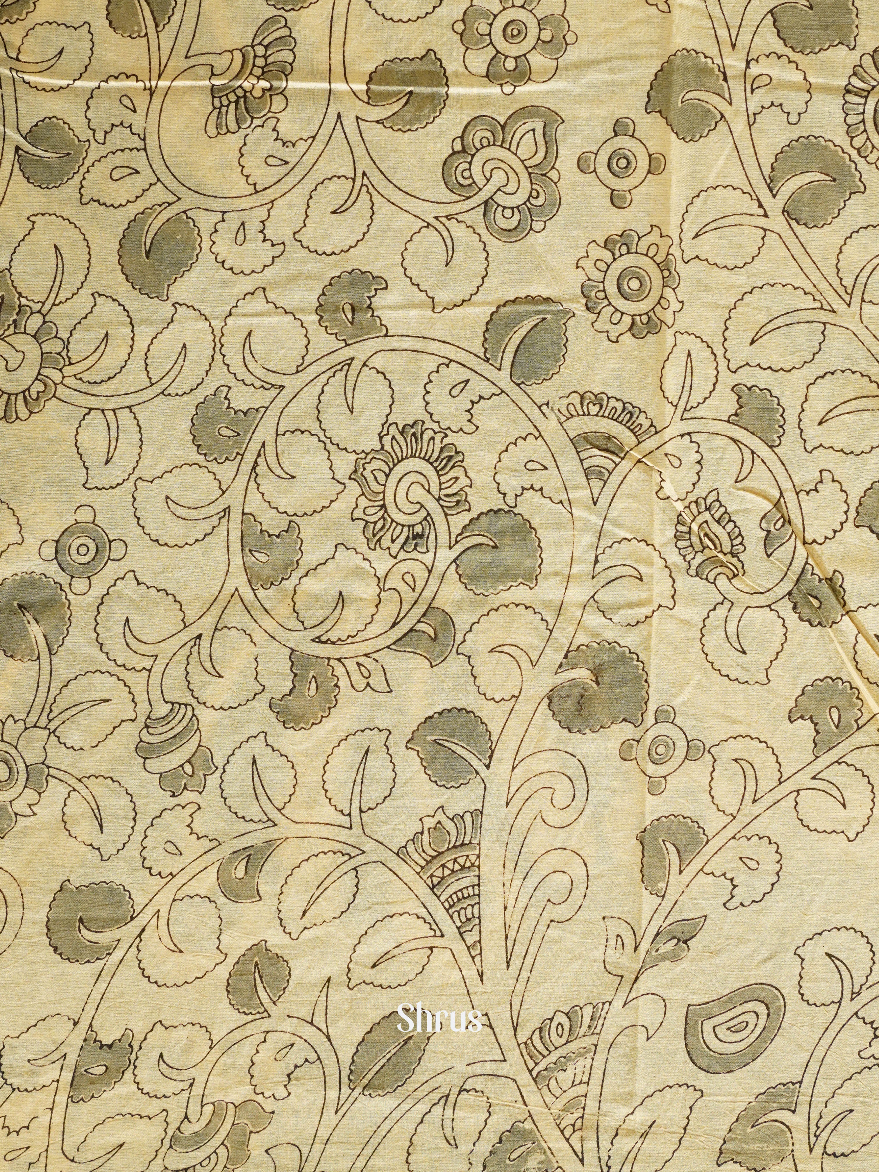 Blue & Grey - kalamkari-cotton - Shop on ShrusEternity.com