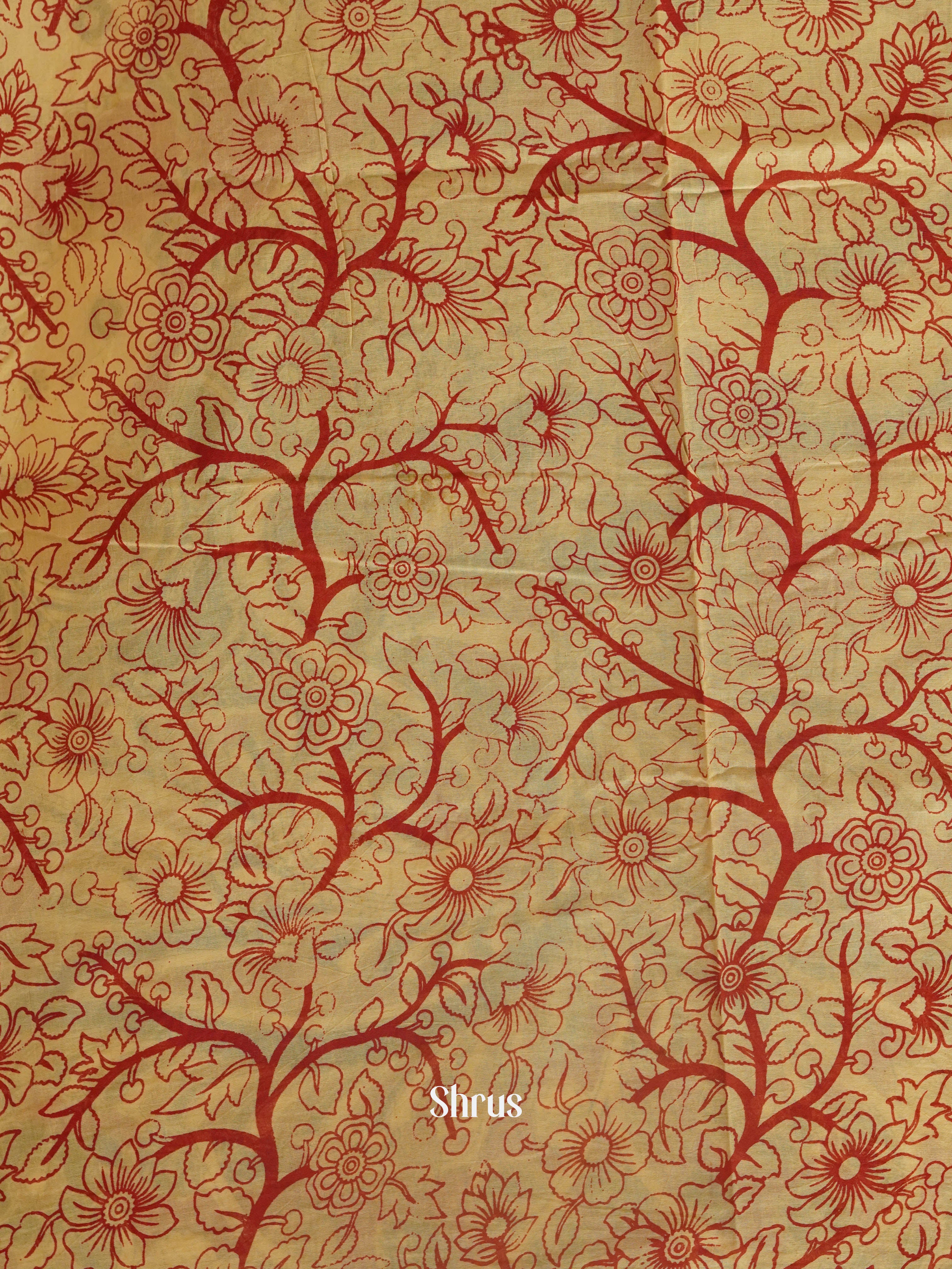 Orange & Red - kalamkari-cotton - Shop on ShrusEternity.com
