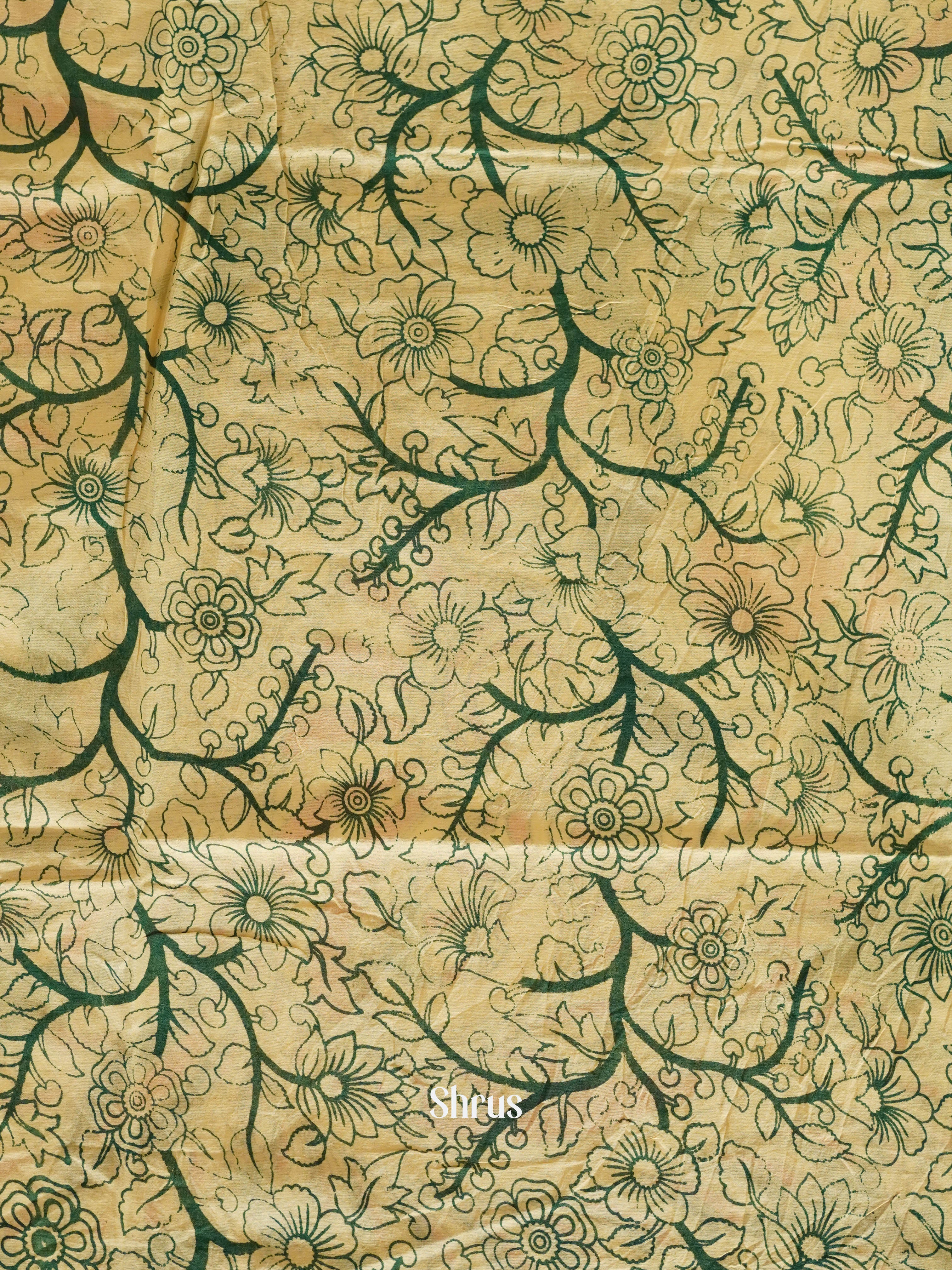 Orange & Beige - kalamkari-cotton - Shop on ShrusEternity.com