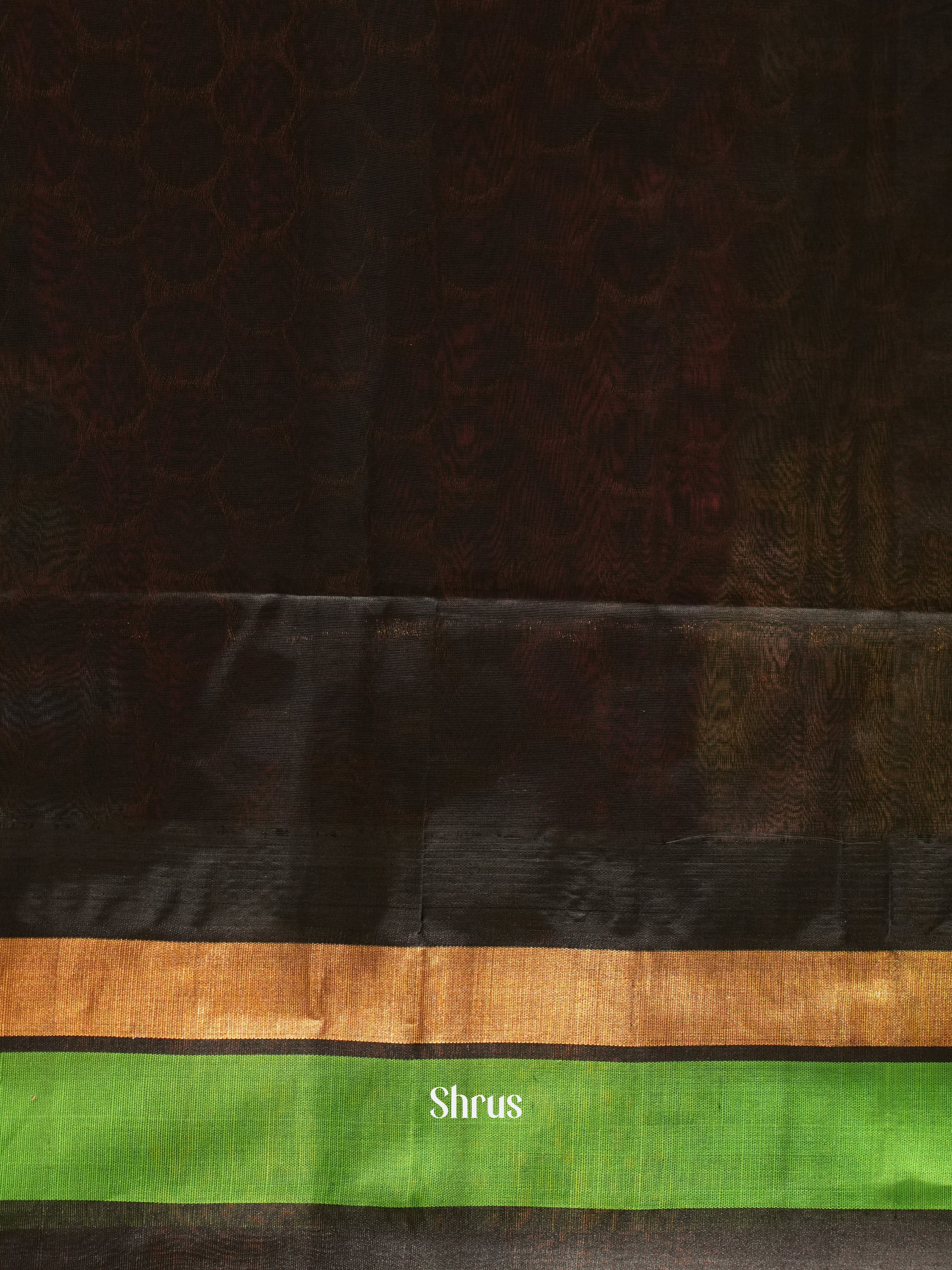 Pink & Black - Silk Cotton Saree - Shop on ShrusEternity.com