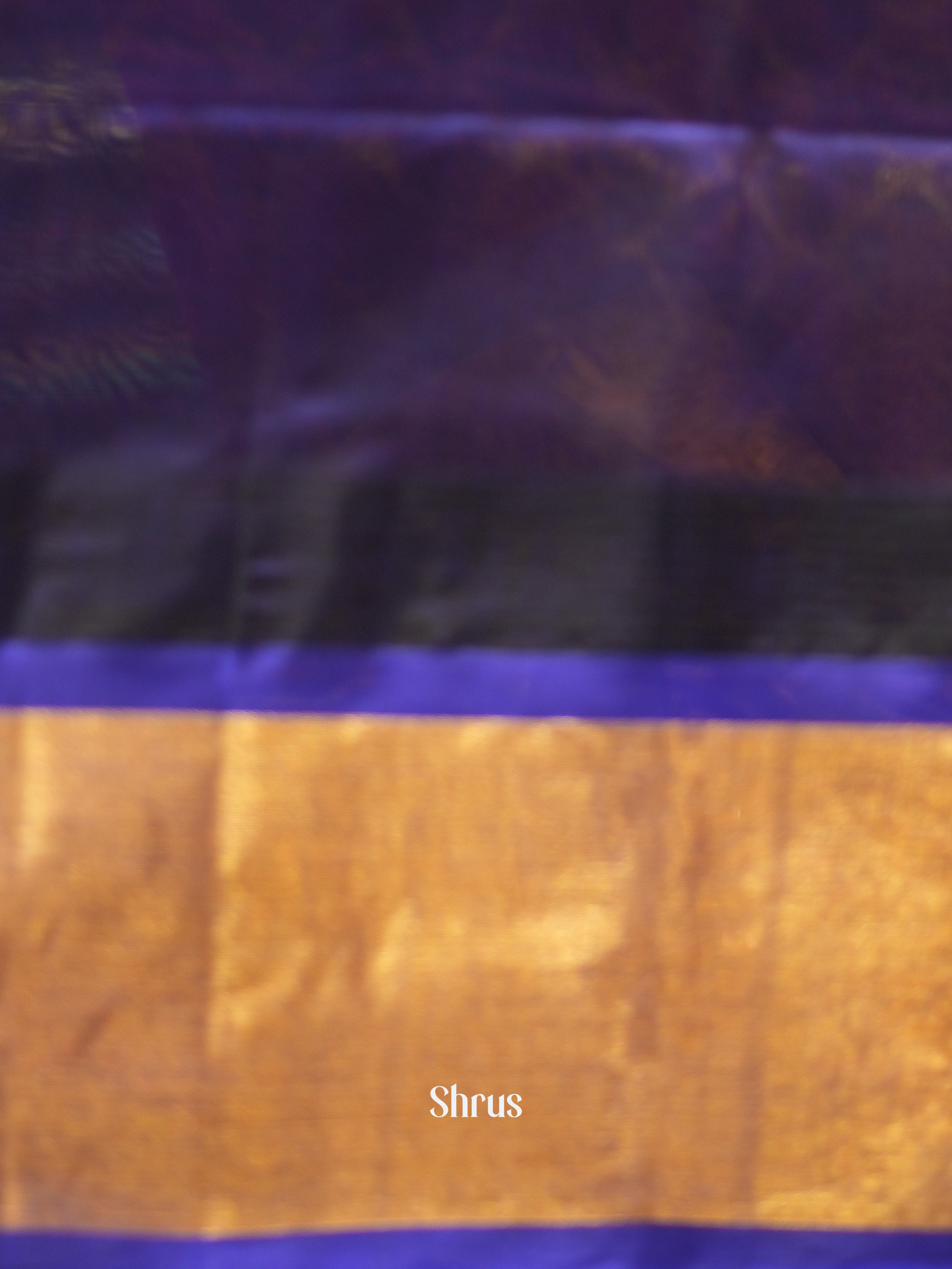 Yellow & Blue - Silk Cotton Saree - Shop on ShrusEternity.com