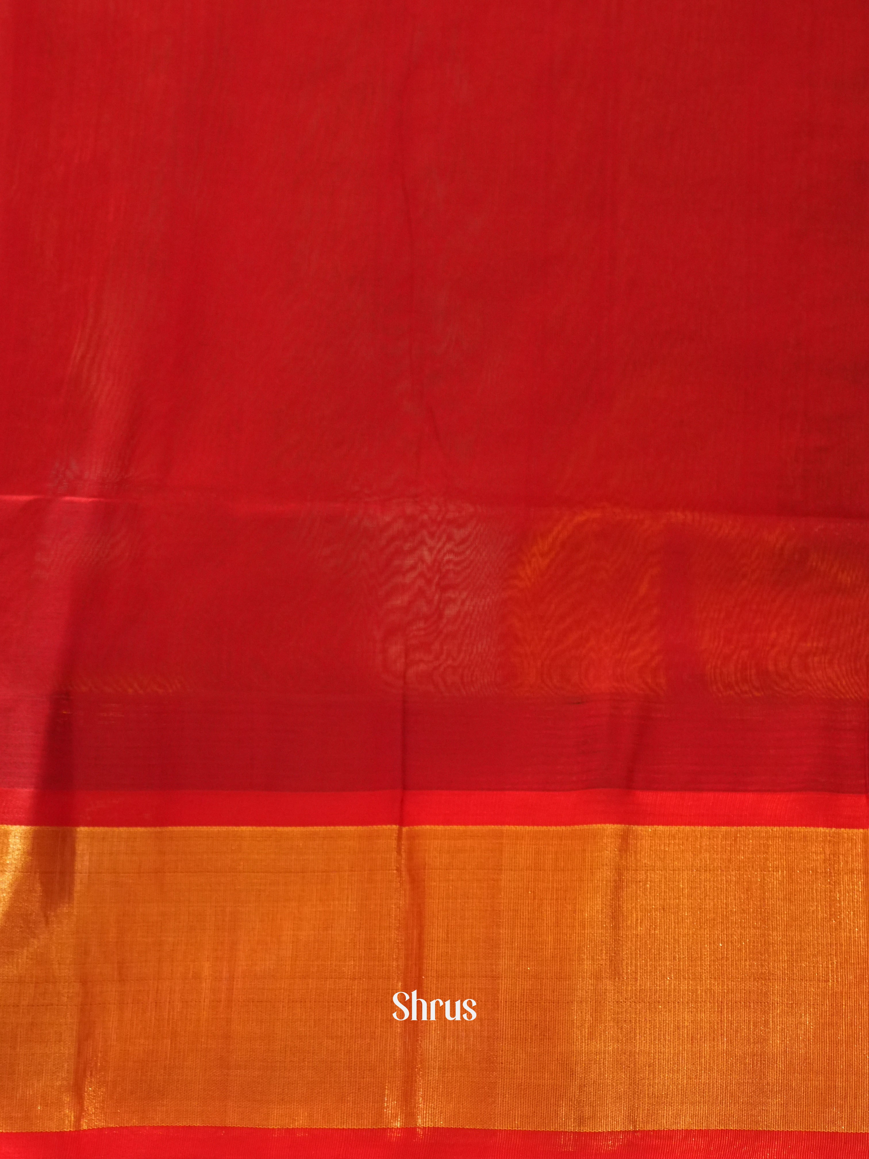 Black & Red - Silk Cotton Saree - Shop on ShrusEternity.com