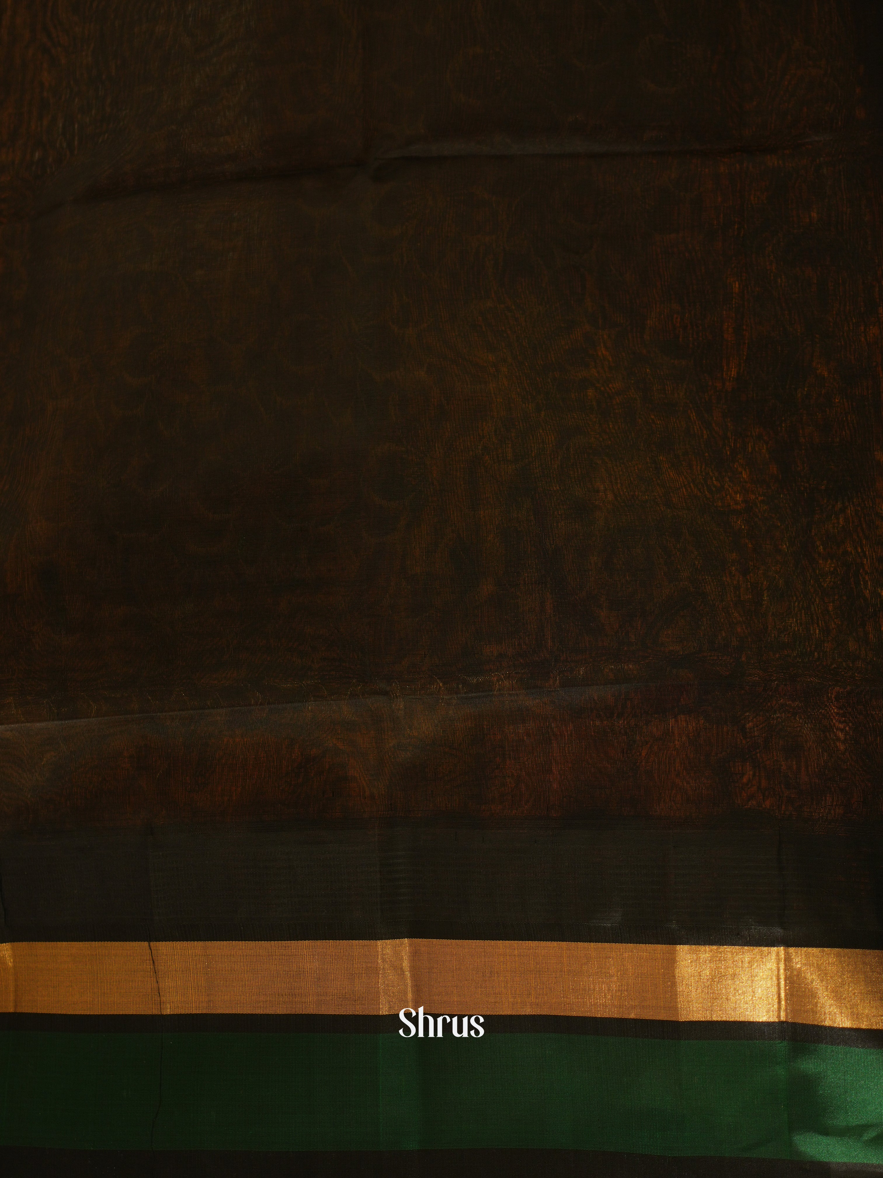 Yellow & Black - Silk Cotton Saree - Shop on ShrusEternity.com