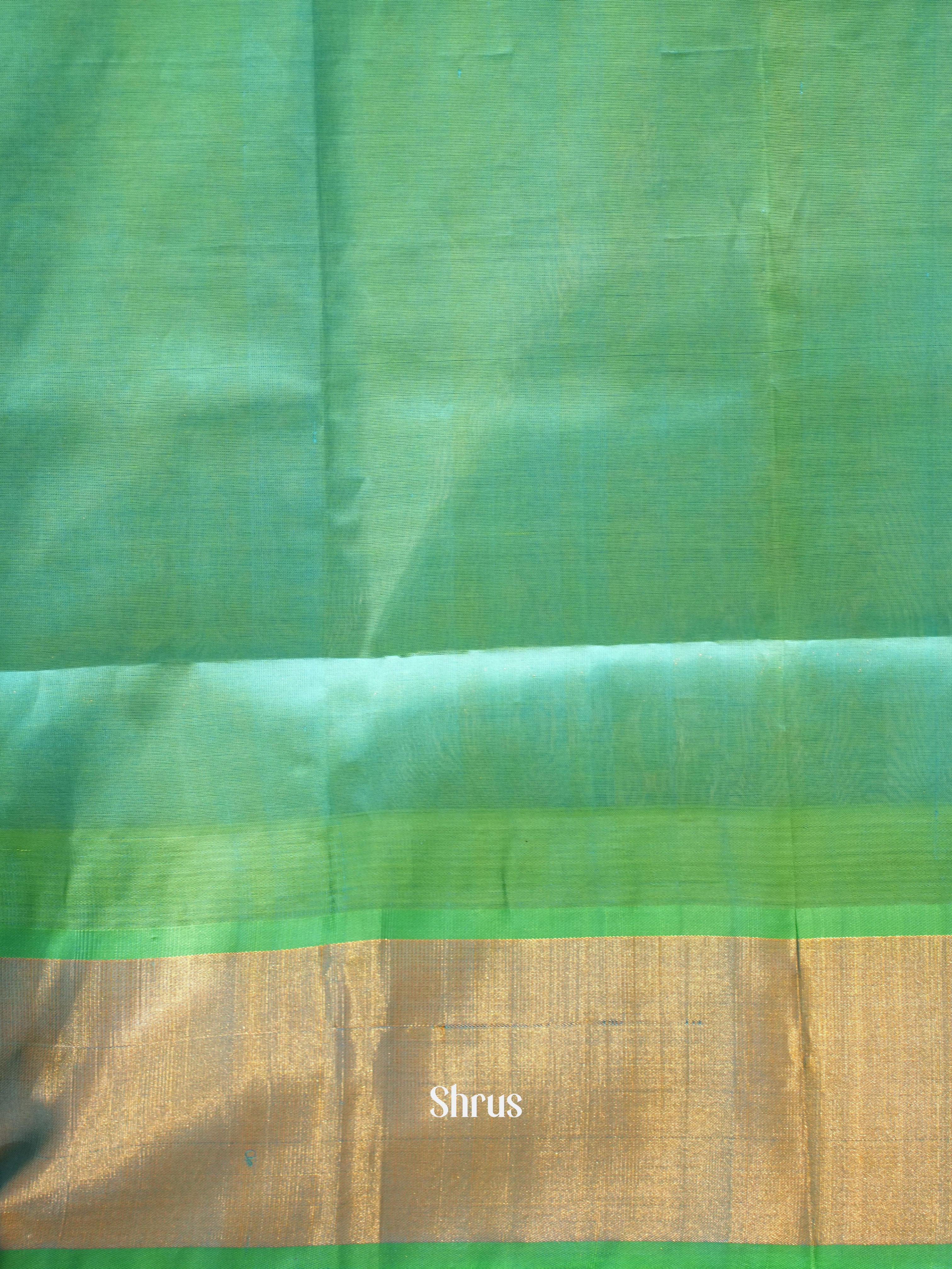 Cream Green - Silk Cotton Saree - Shop on ShrusEternity.com