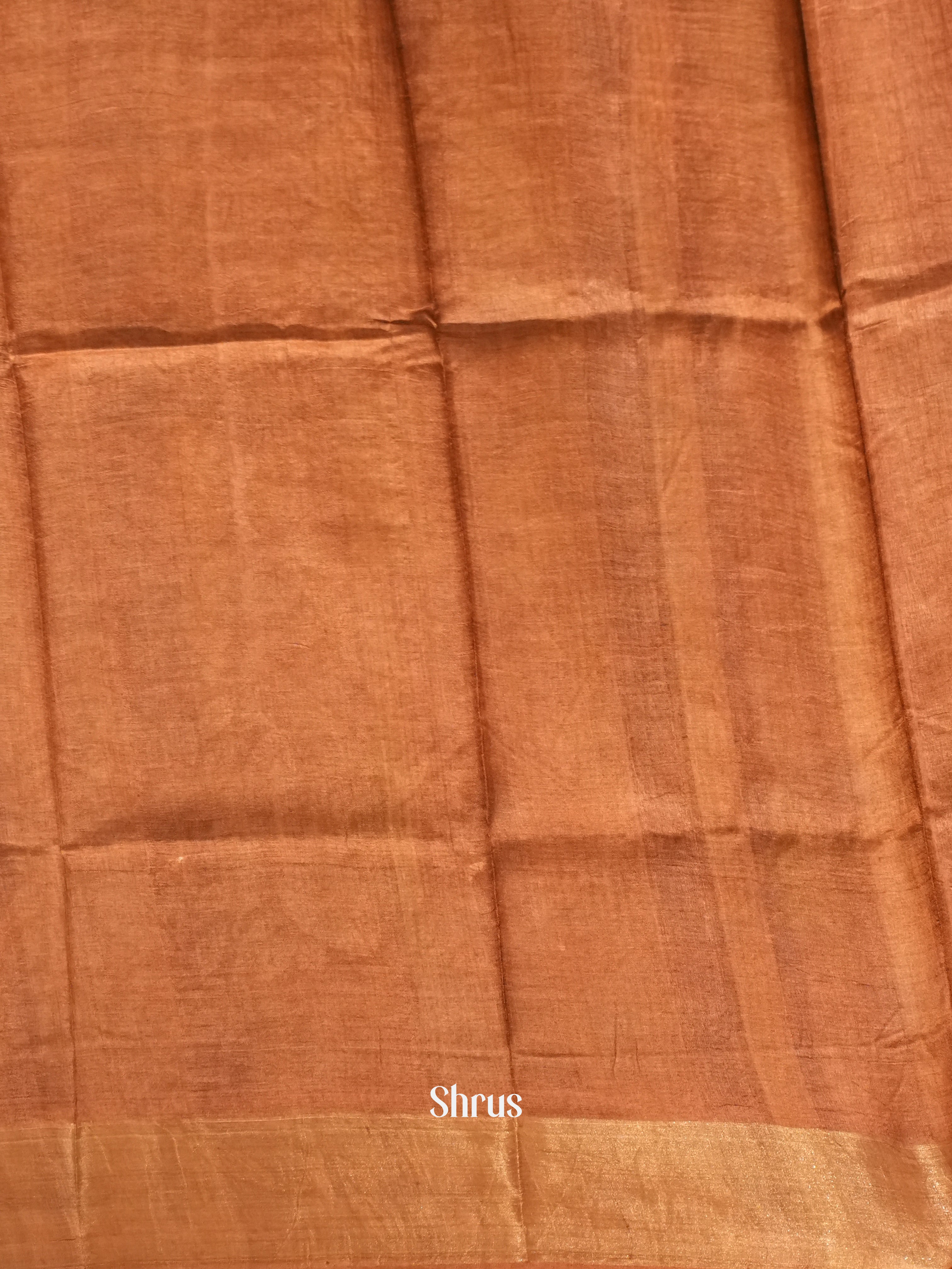 Black & Brown - Tussar Saree - Shop on ShrusEternity.com