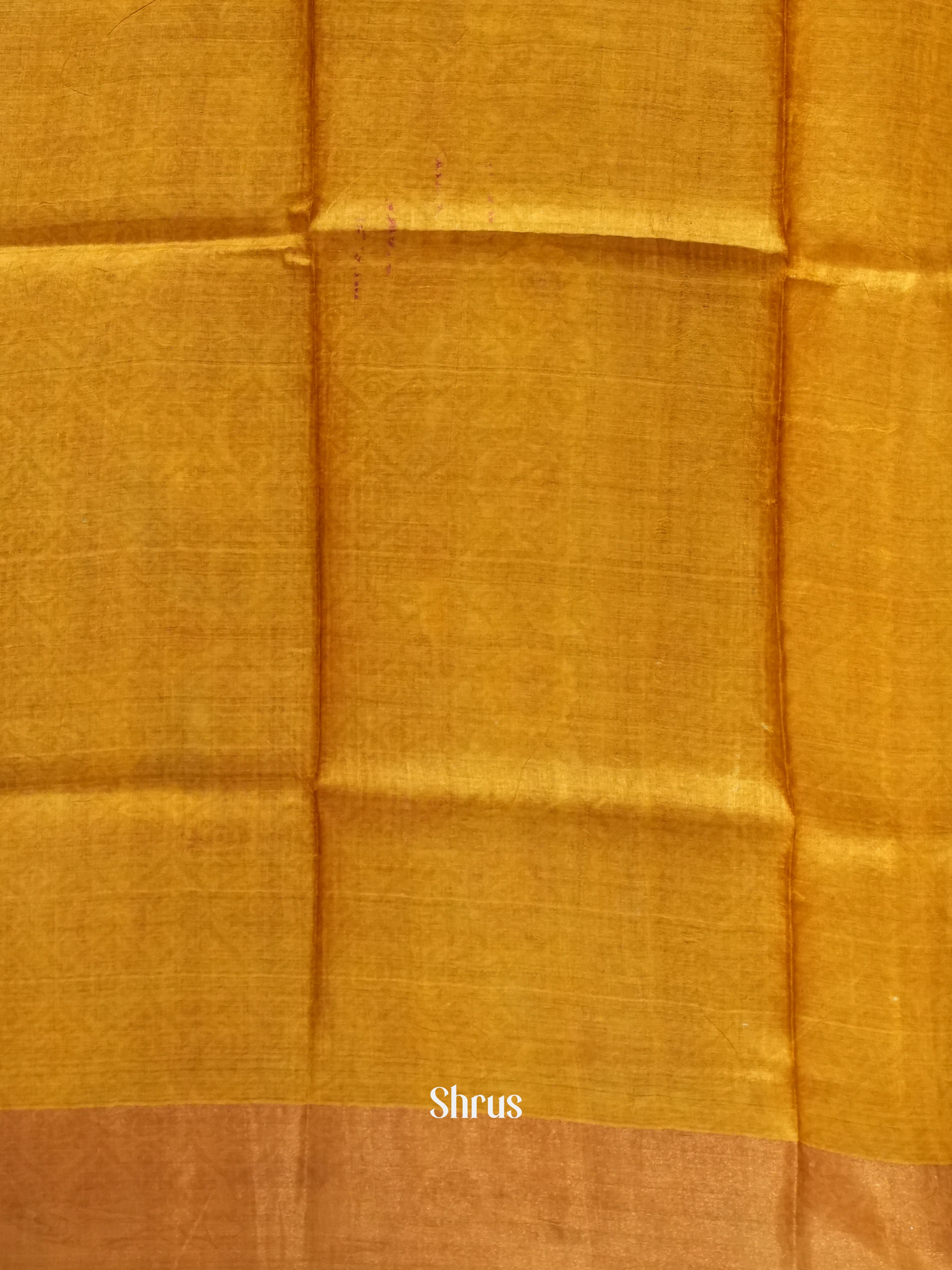 Brown & Gold - Tussar Saree - Shop on ShrusEternity.com