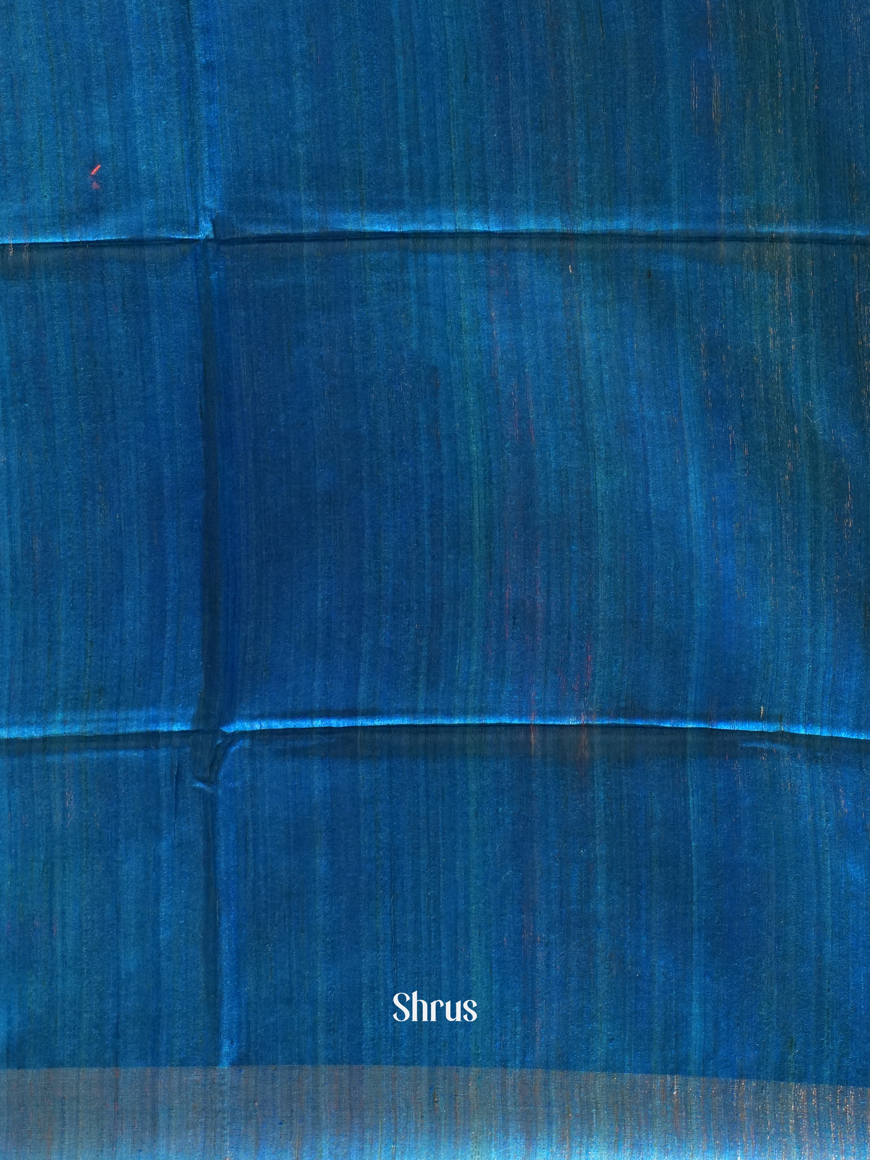 Blue & Cream - Gicha Saree - Shop on ShrusEternity.com