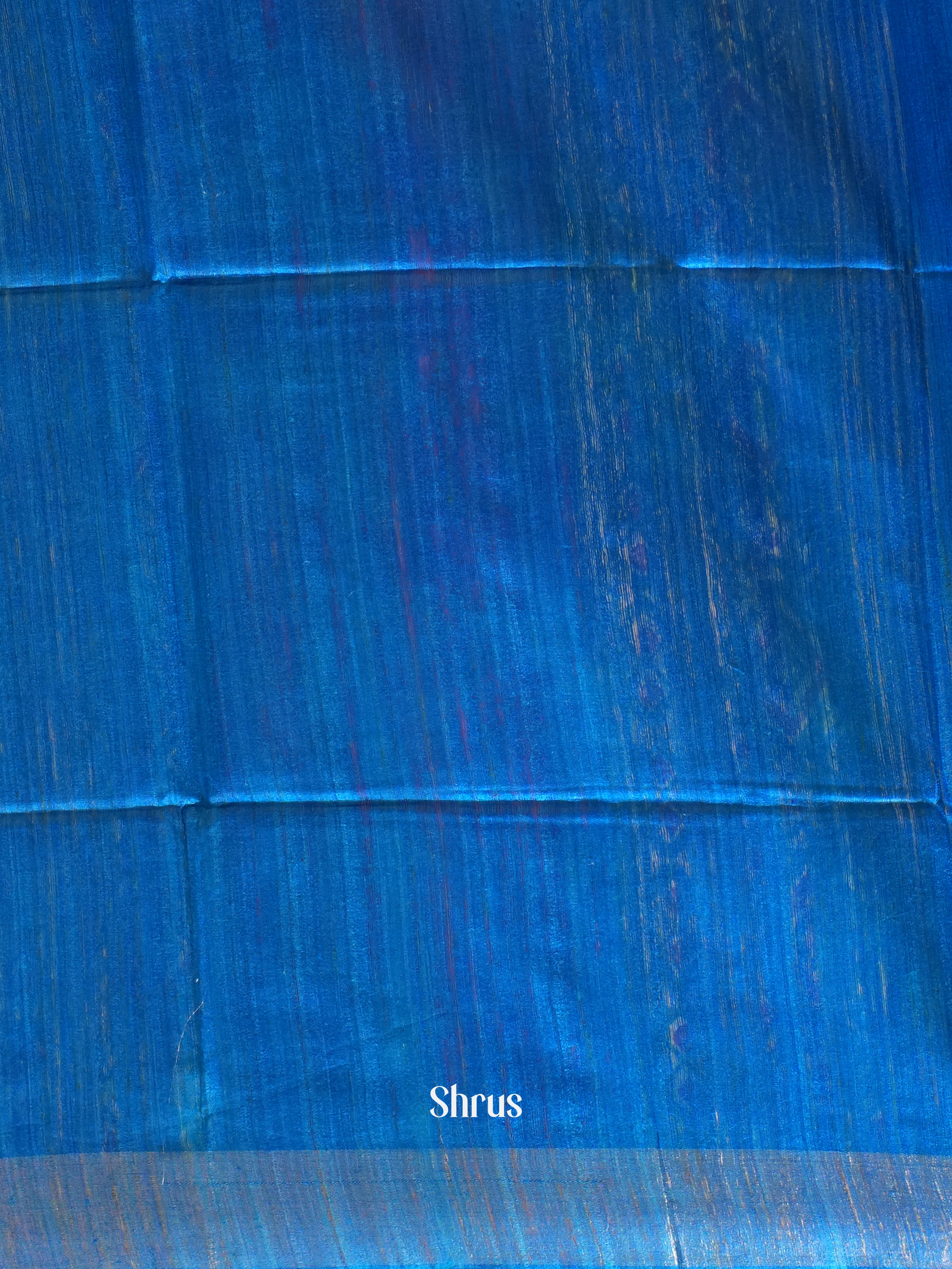 Cream & Blue - Gicha Saree - Shop on ShrusEternity.com