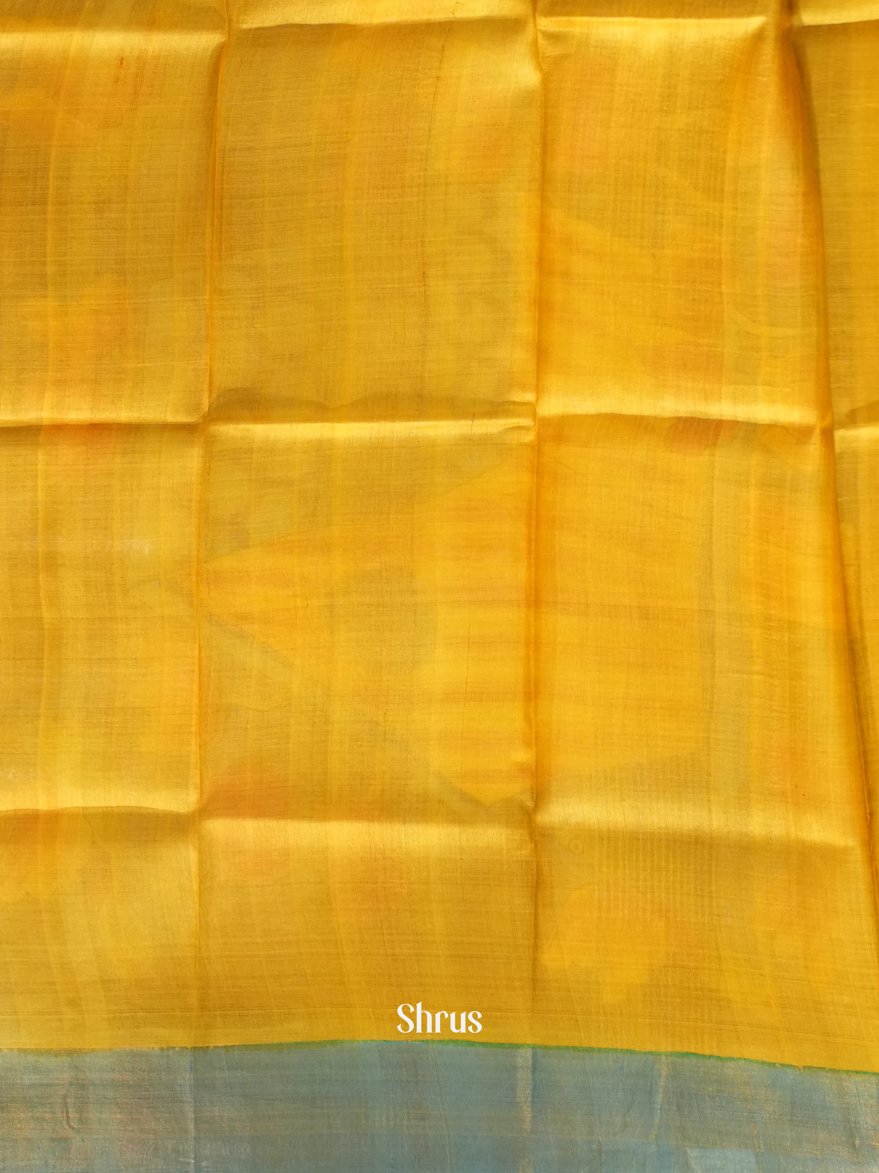 Red & Yellow - Tussar Saree - Shop on ShrusEternity.com