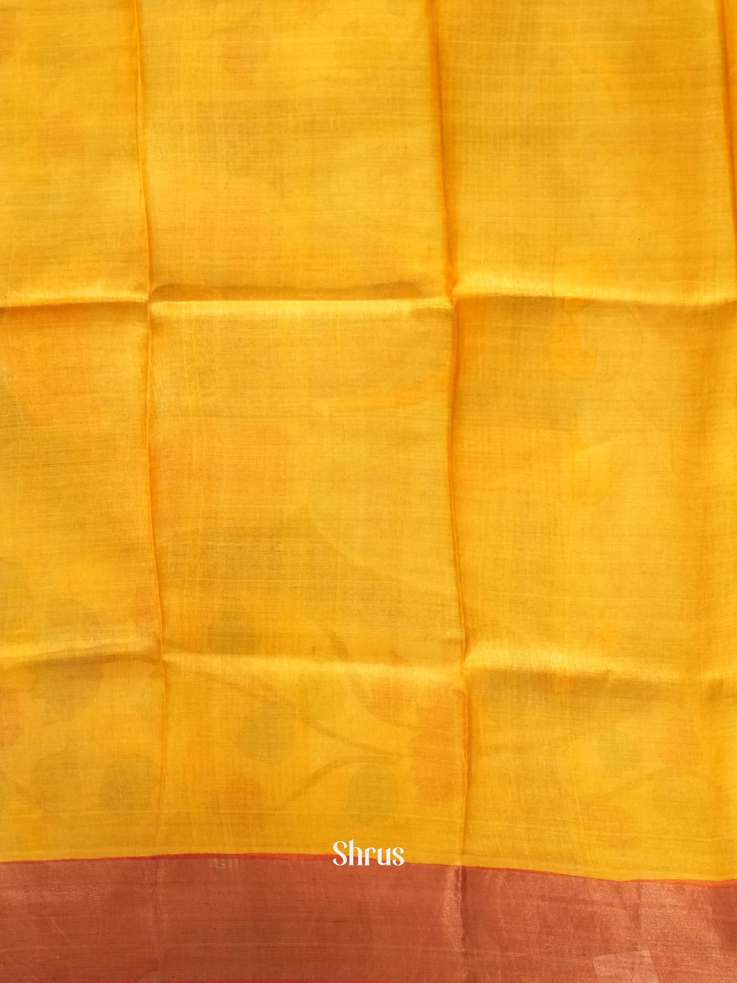 Green & Mustard - Tussar Saree - Shop on ShrusEternity.com