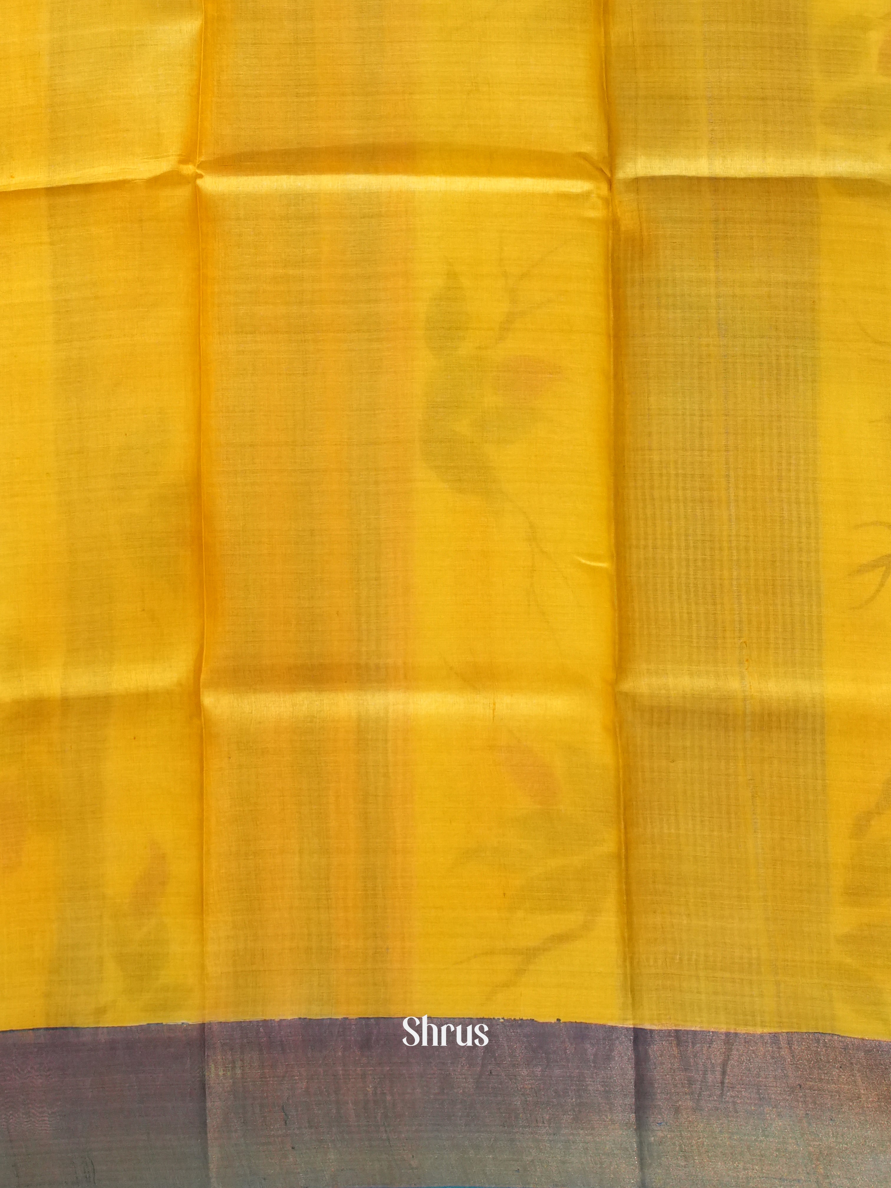 Pink & Yellow - Tussar Saree - Shop on ShrusEternity.com