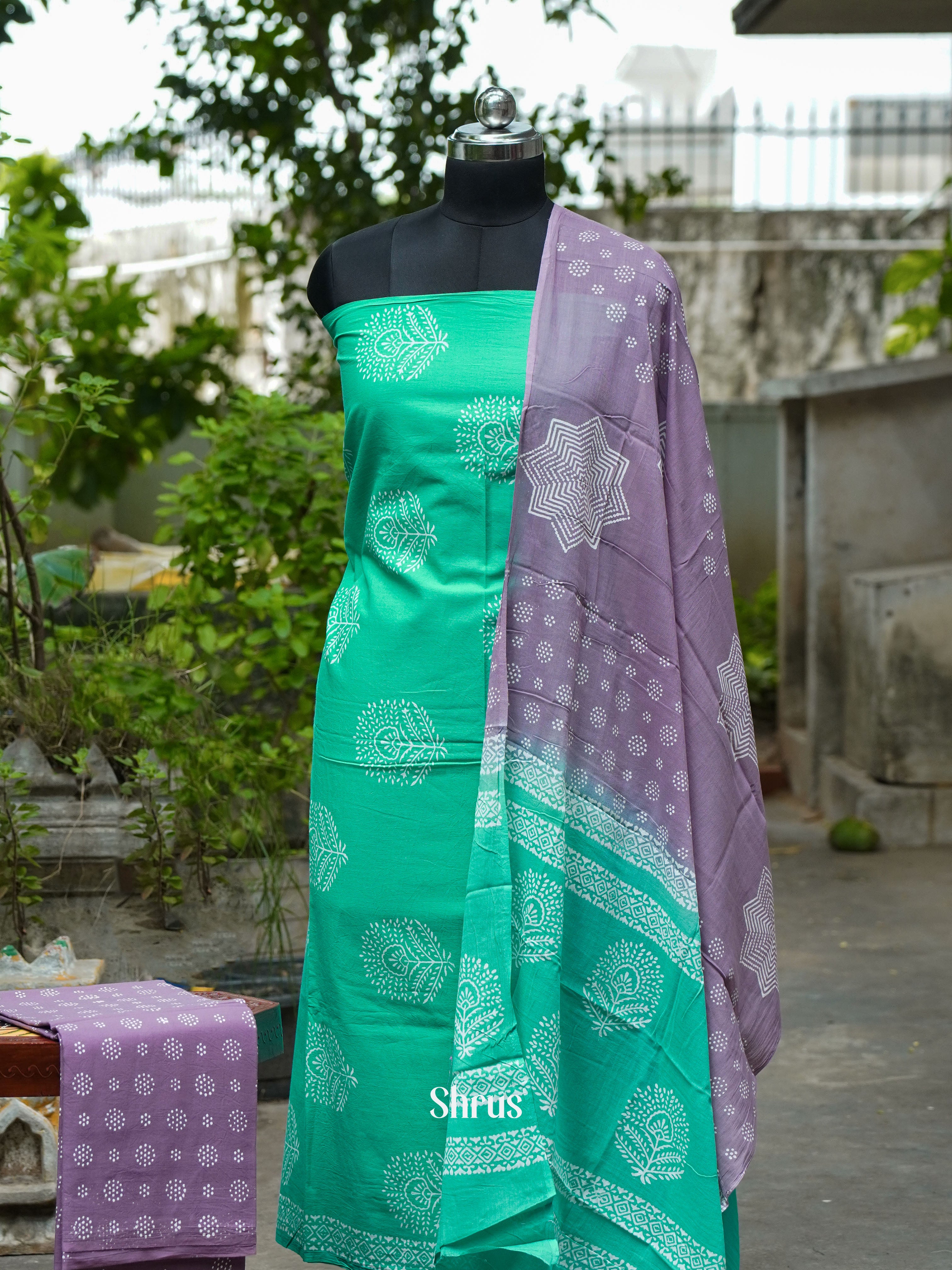 CGS01176- Cotton salwar - Shop on ShrusEternity.com