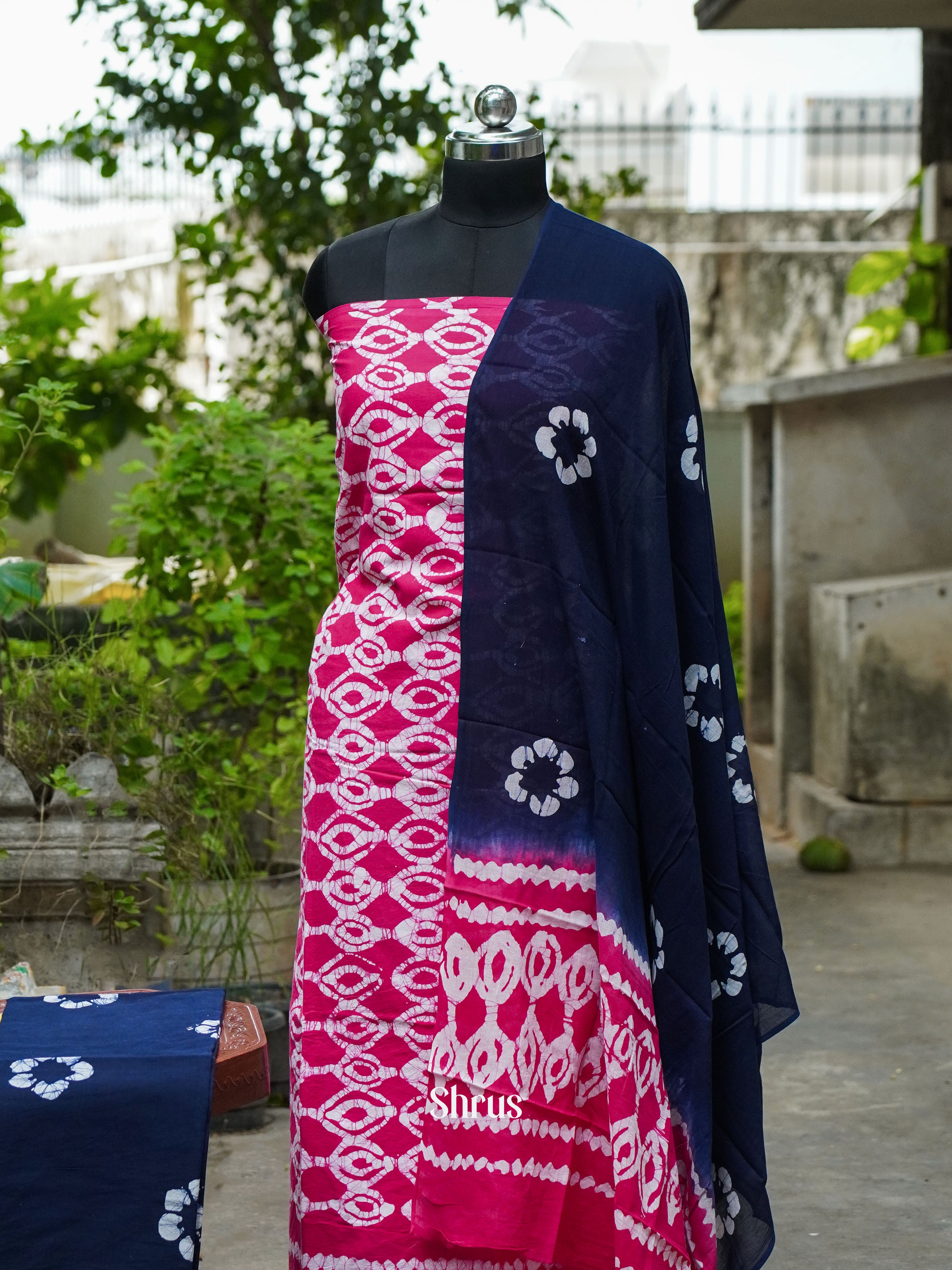 Red & Pink - Cotton salwar - Shop on ShrusEternity.com