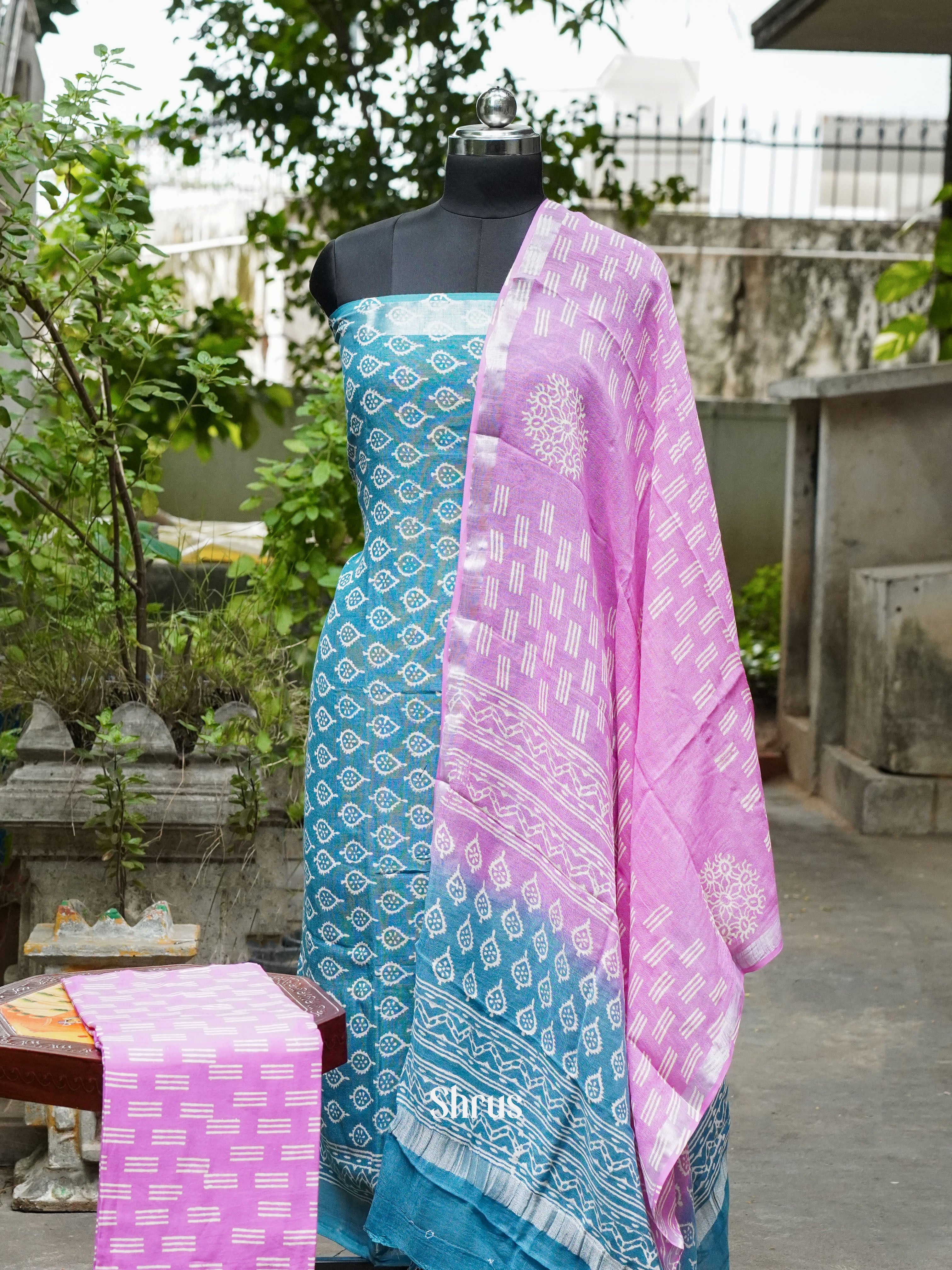 CGS01234 - Cotton salwar - Shop on ShrusEternity.com