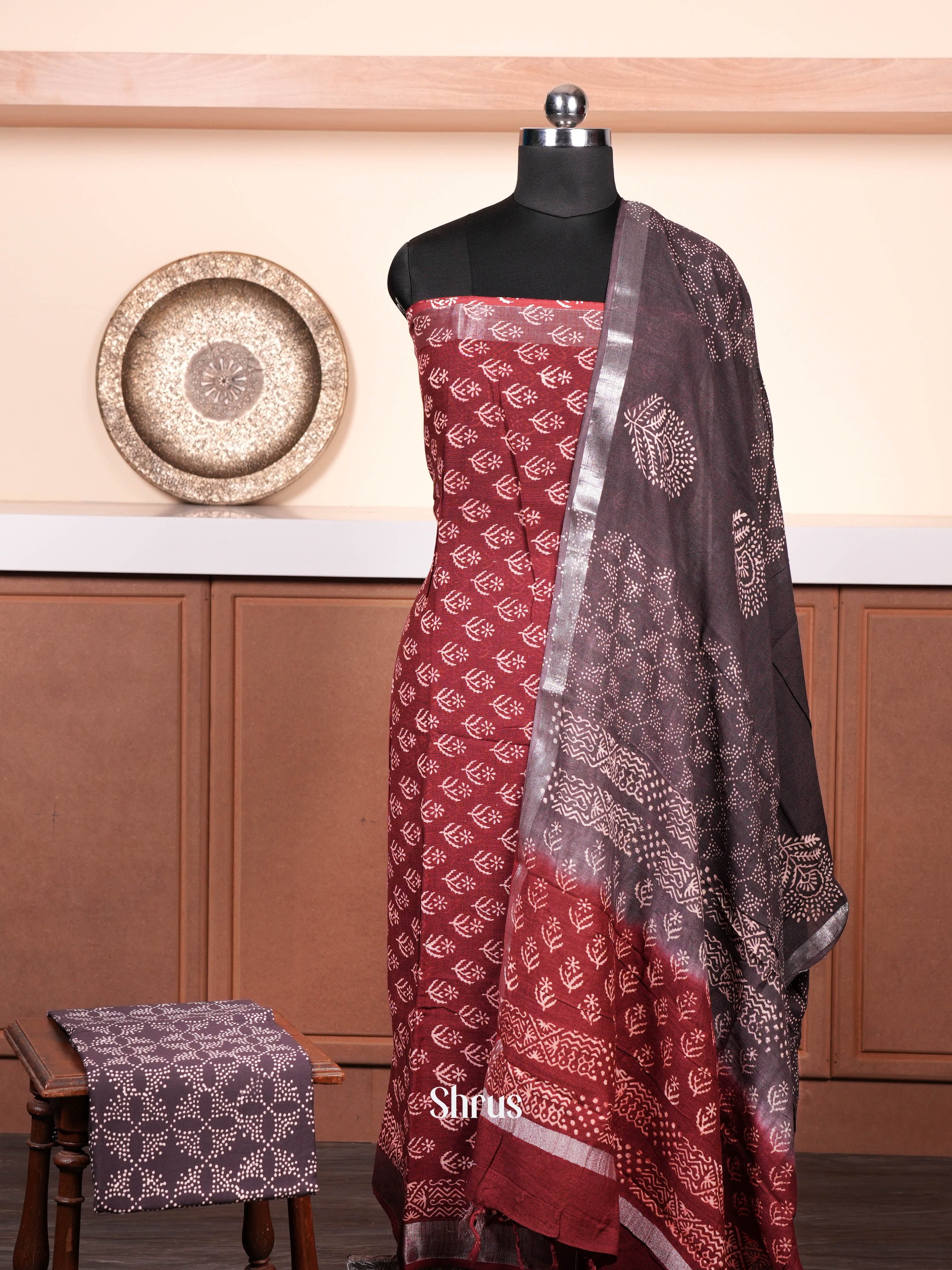 Black & White - Linen Salwar - Shop on ShrusEternity.com