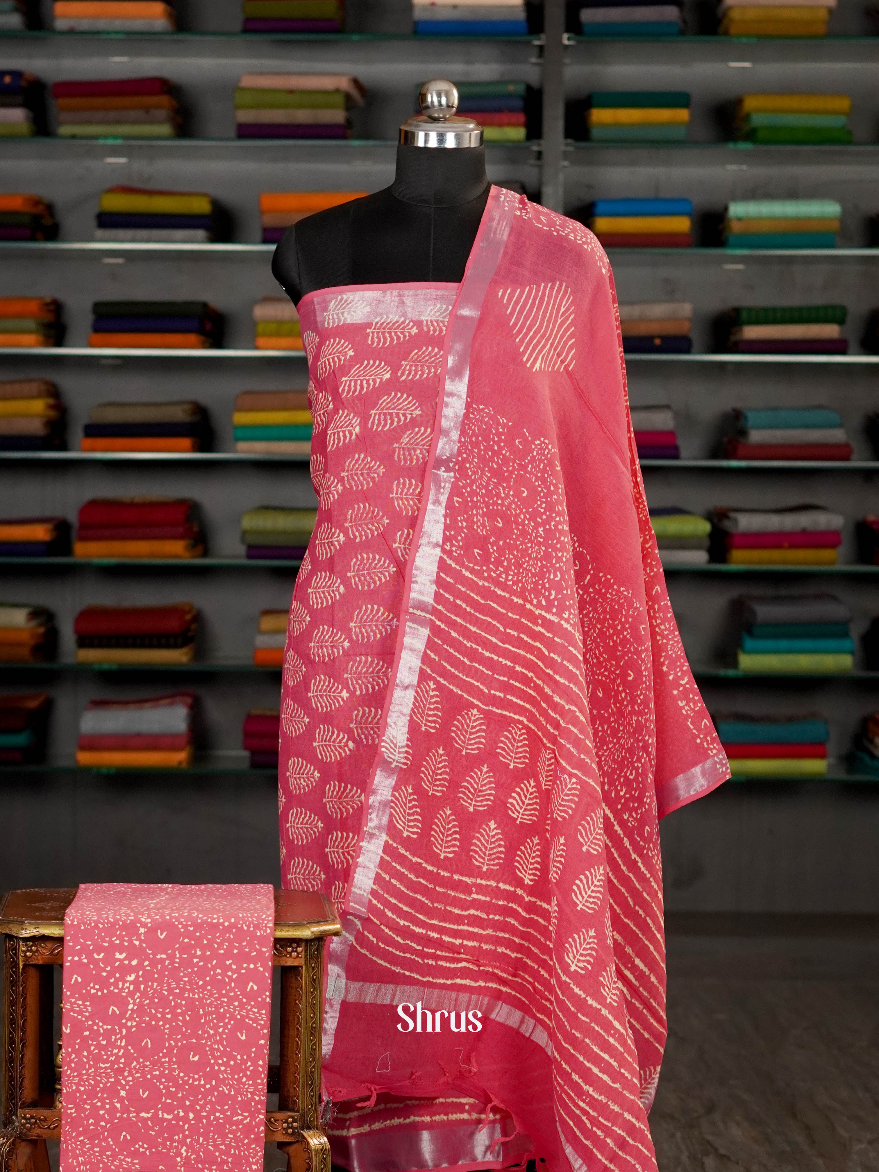 Pink - Linen Salwar - Shop on ShrusEternity.com