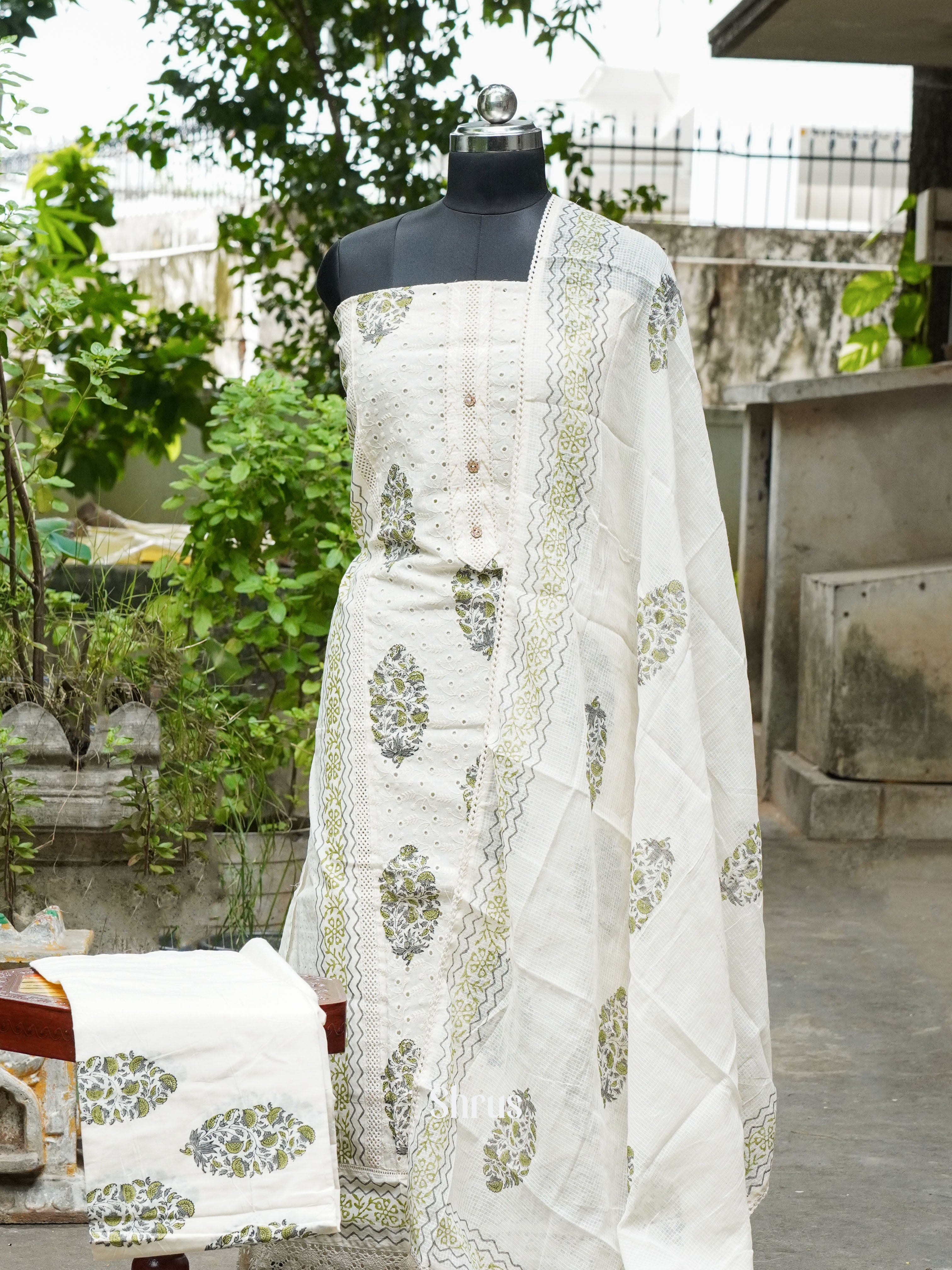 CGS01348 - Cotton salwar - Shop on ShrusEternity.com