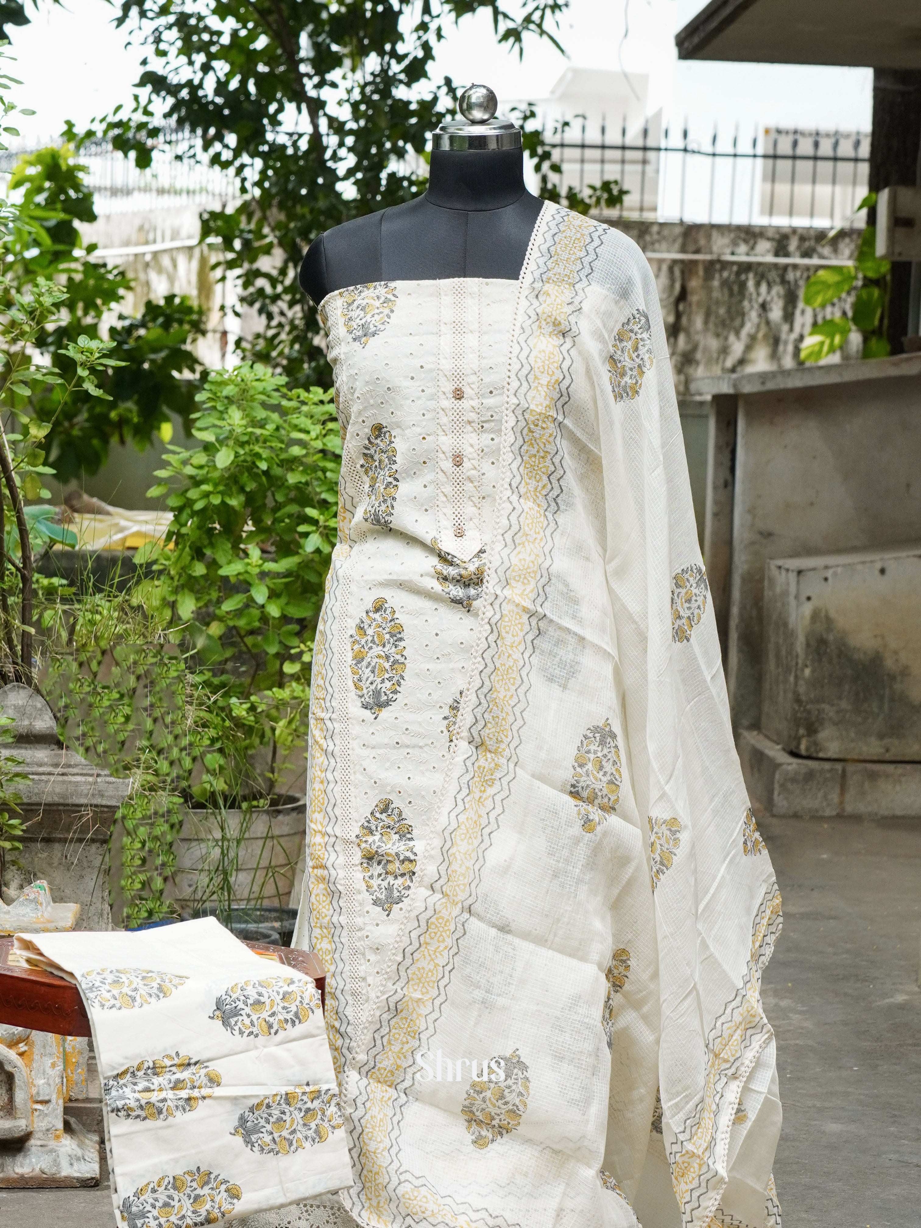 CGS01349 - Cotton salwar - Shop on ShrusEternity.com