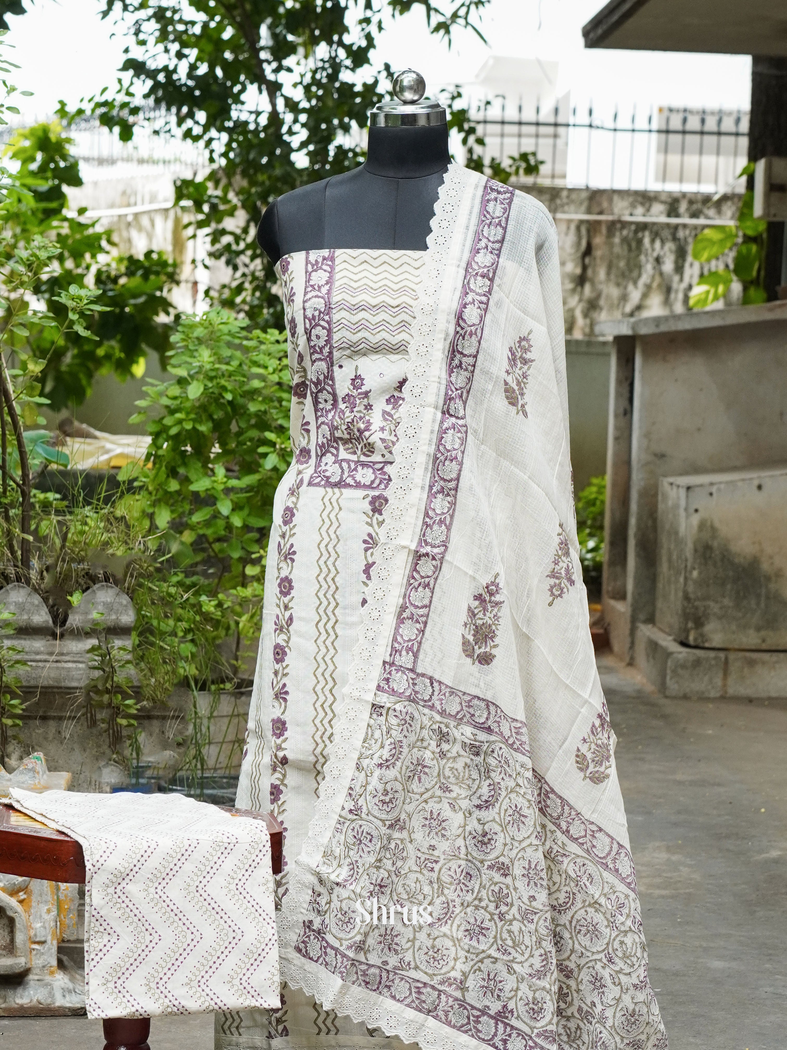 CGS01360 - Cotton salwar - Shop on ShrusEternity.com