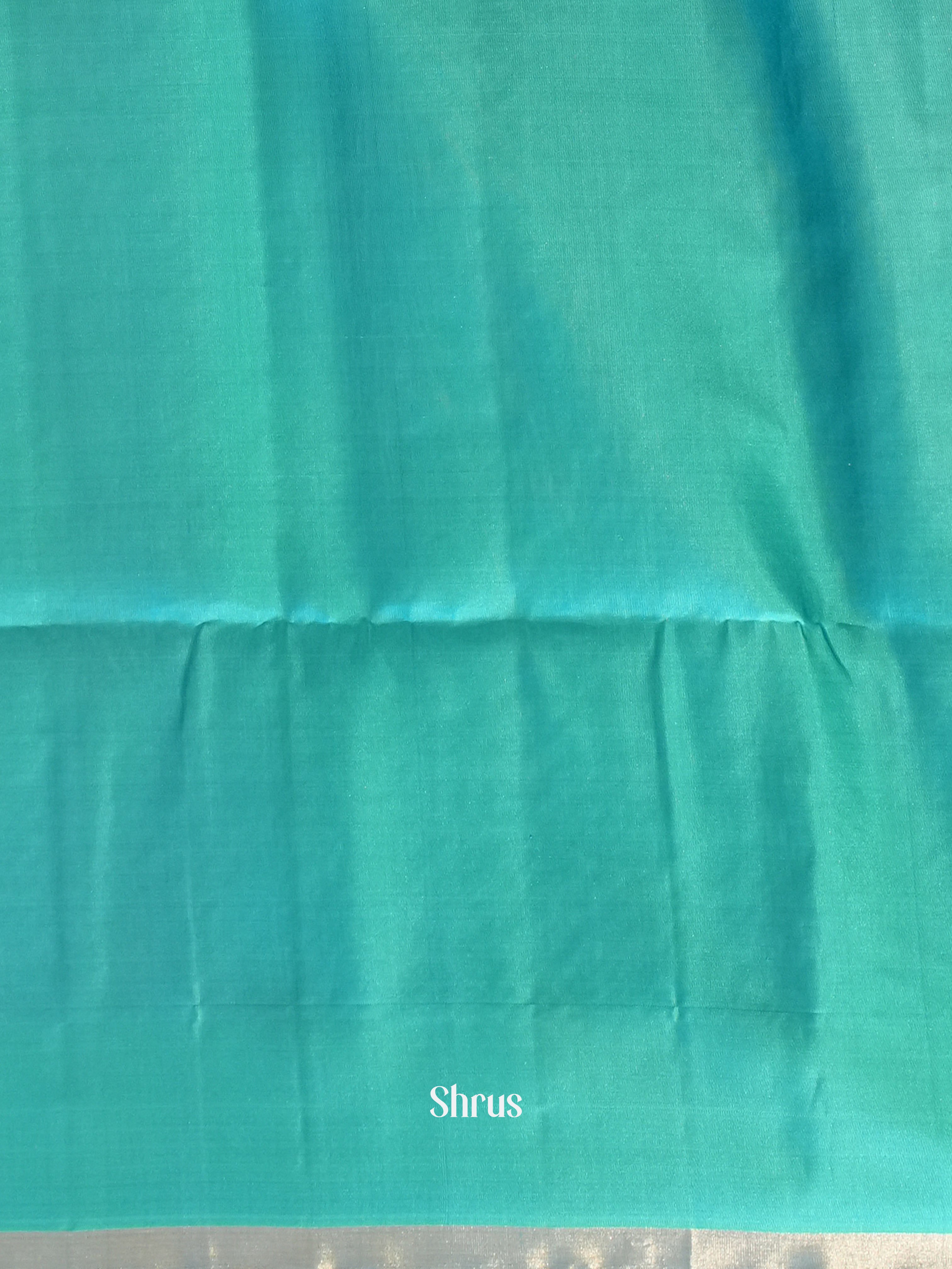 Blue & Teal - Soft Silk Saree - Shop on ShrusEternity.com