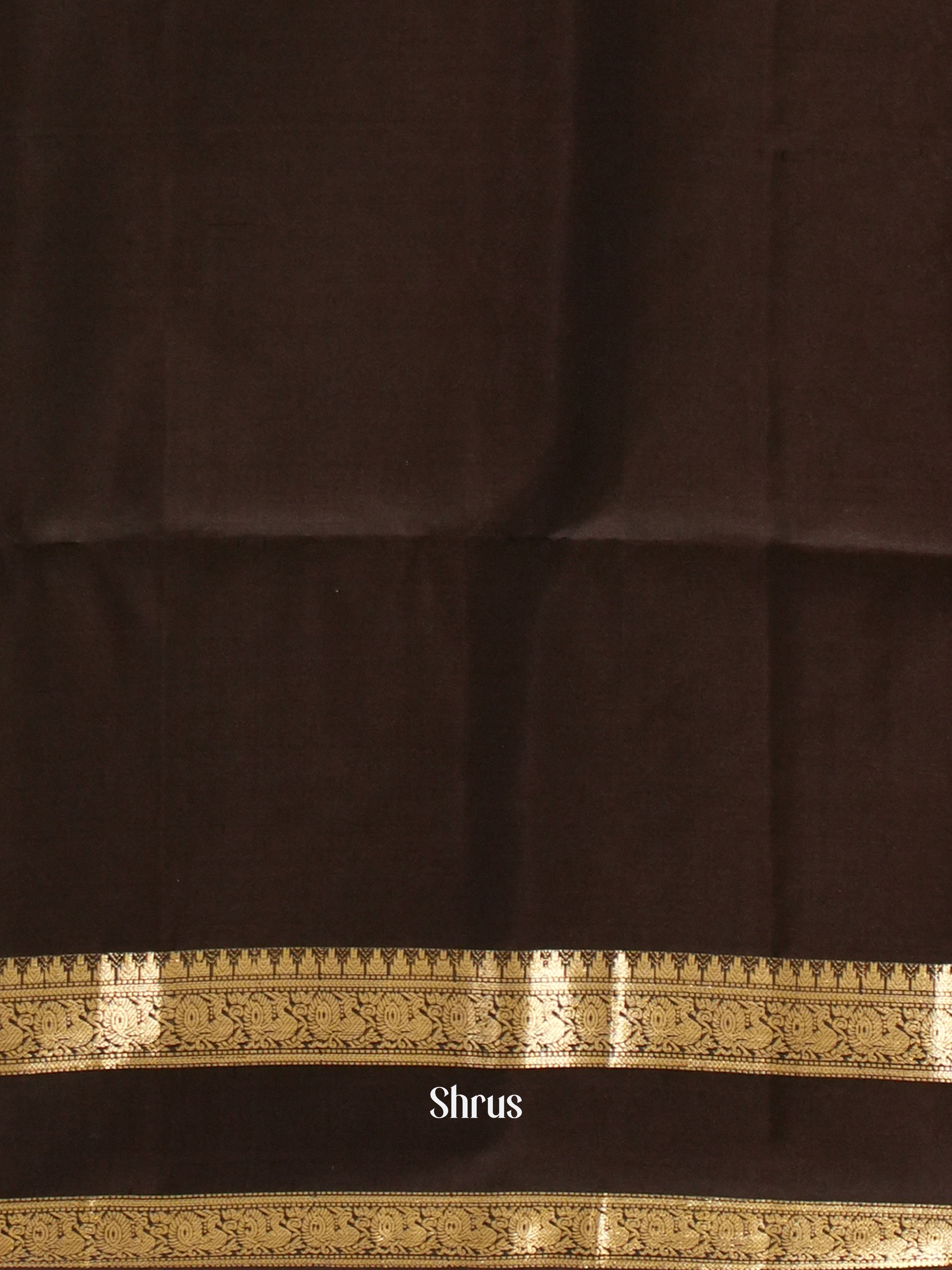 Green & Brown - Soft Silk Saree - Shop on ShrusEternity.com