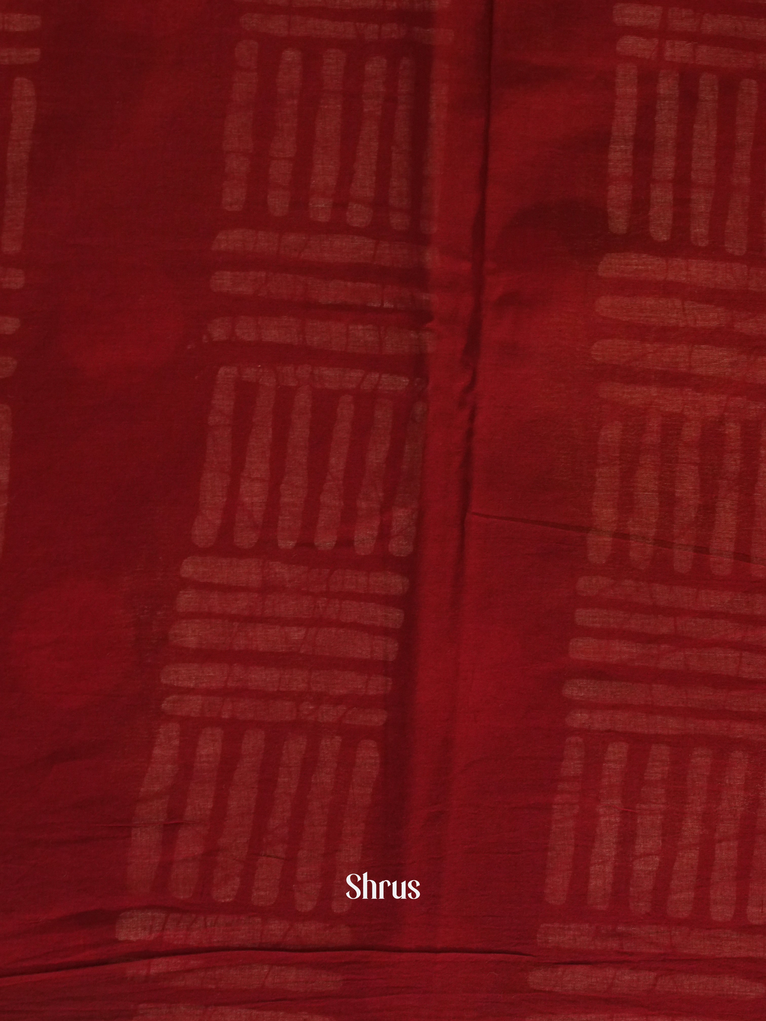 Maroon & White-Jaipur cotton - Shop on ShrusEternity.com