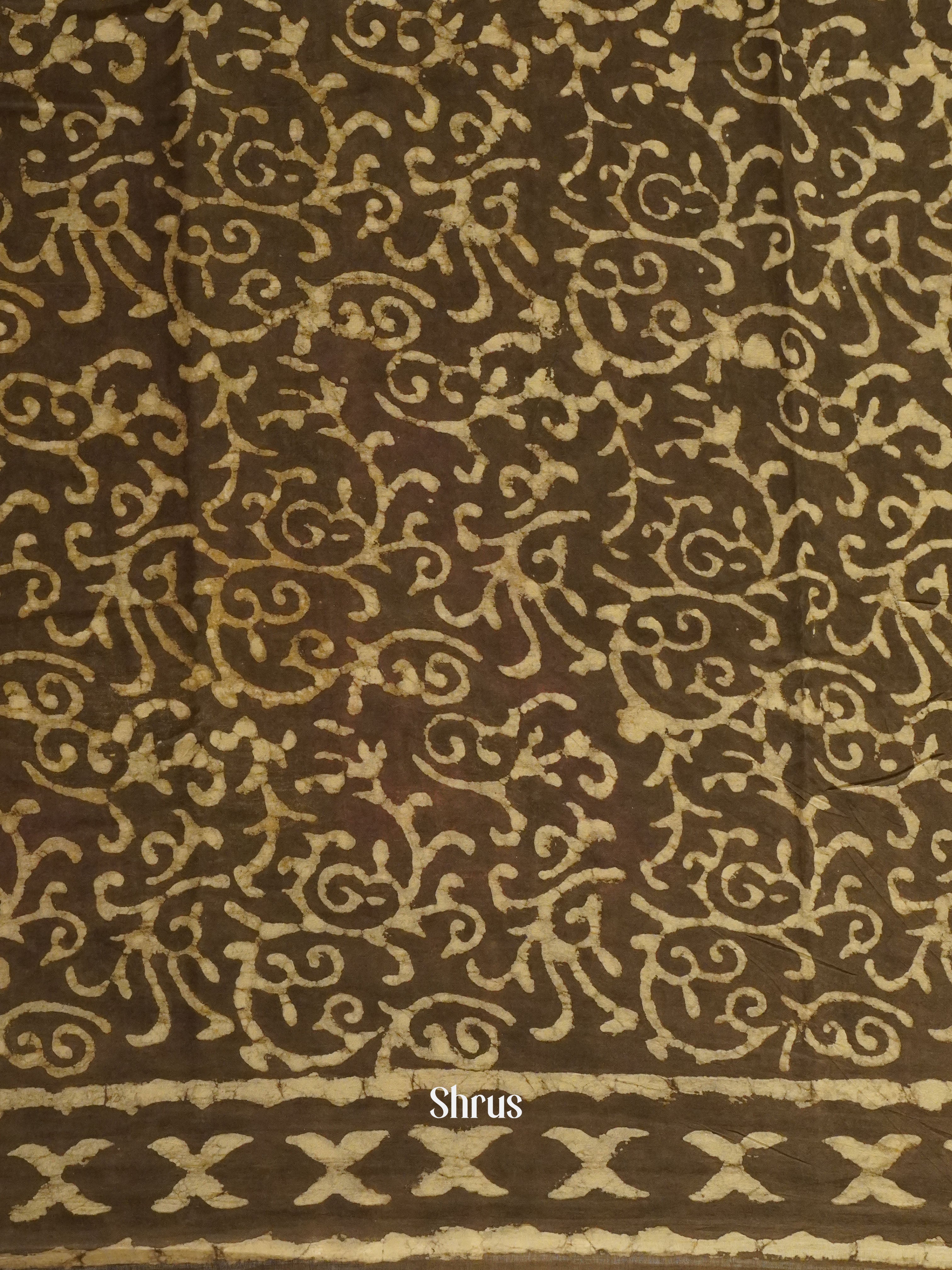 Elephant Grey -Jaipur cotton Saree - Shop on ShrusEternity.com