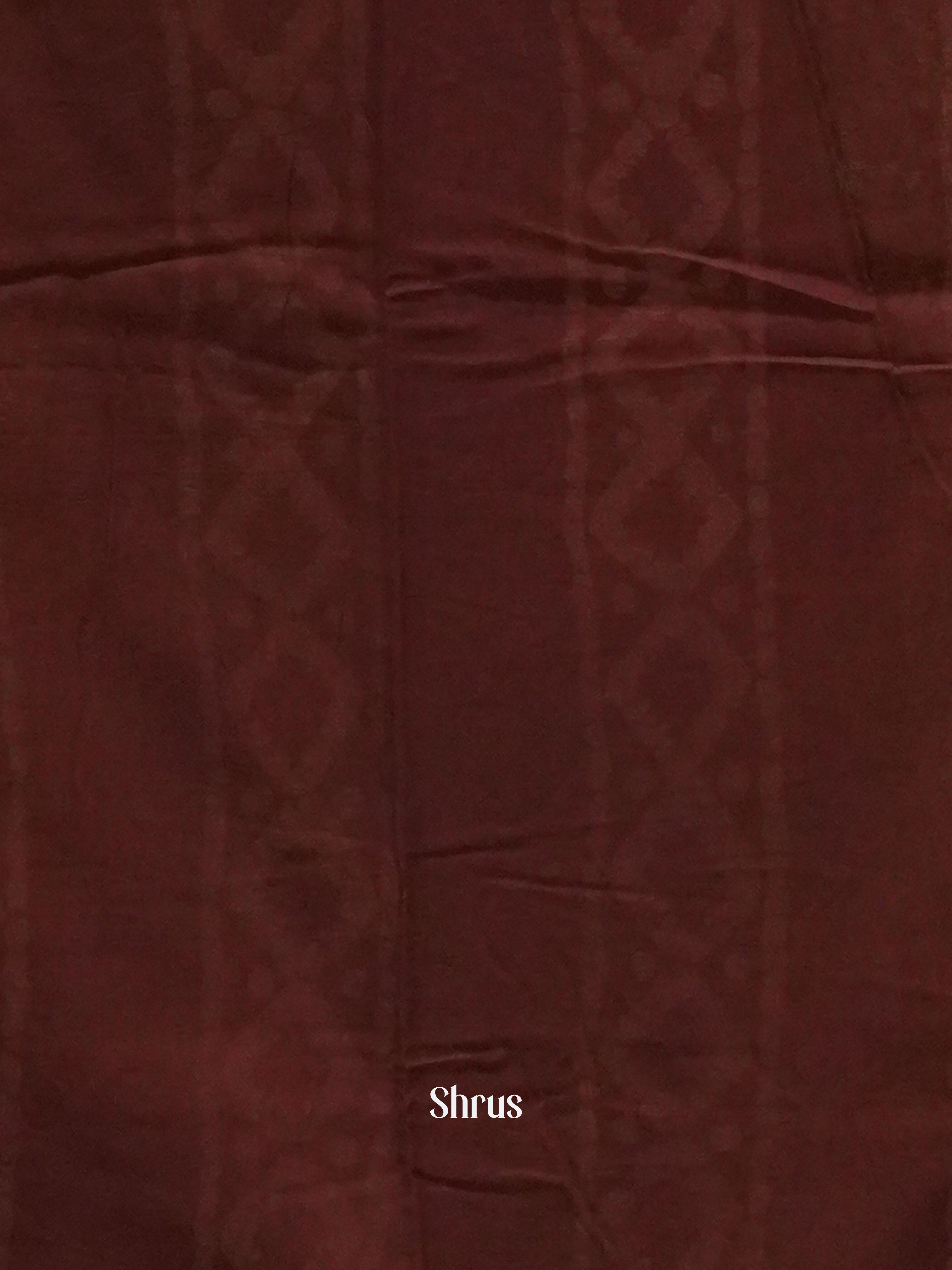 Cream & Maroon -Jaipur cotton Saree - Shop on ShrusEternity.com