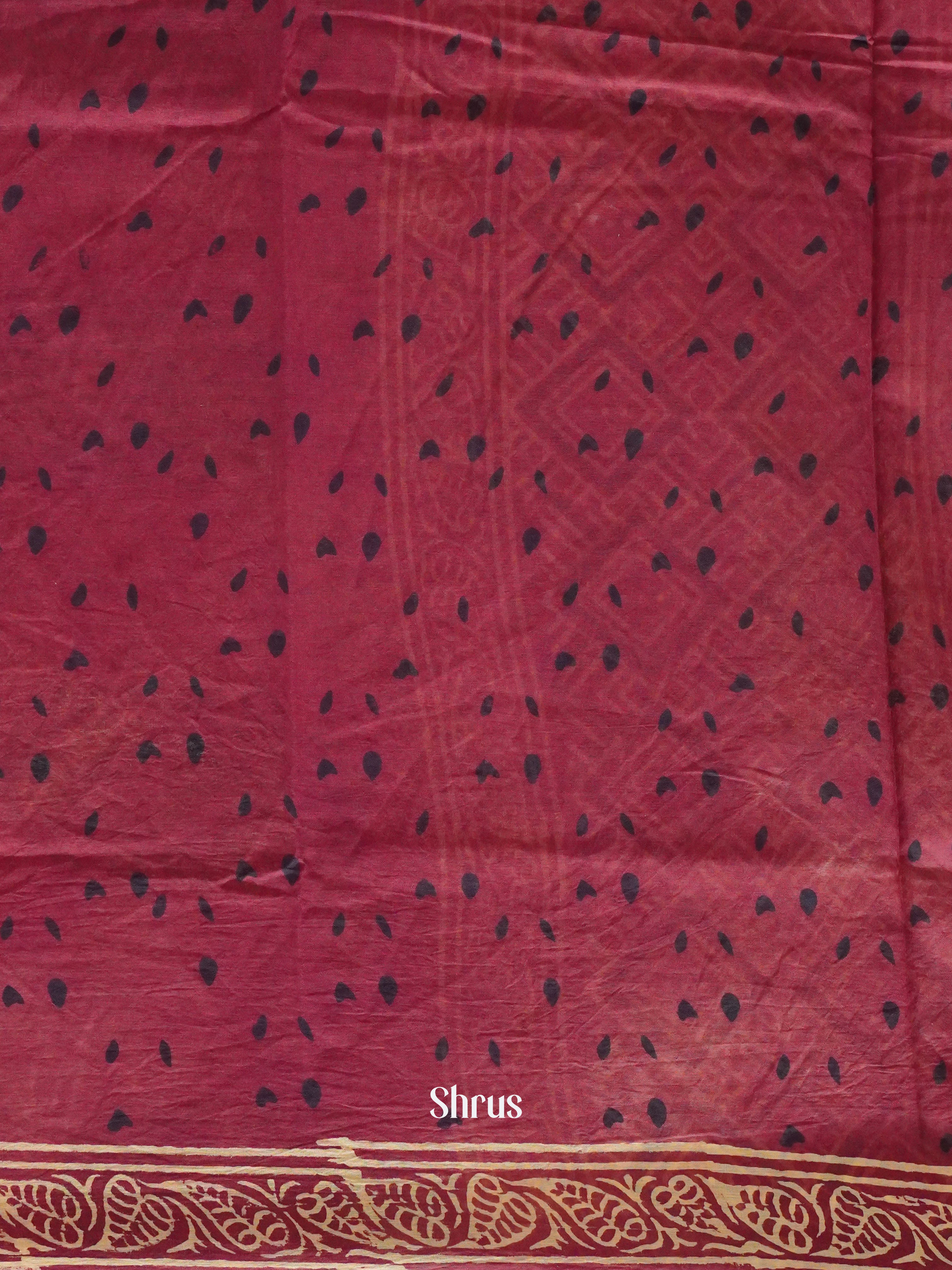 Purple - Jaipur cotton Saree - Shop on ShrusEternity.com