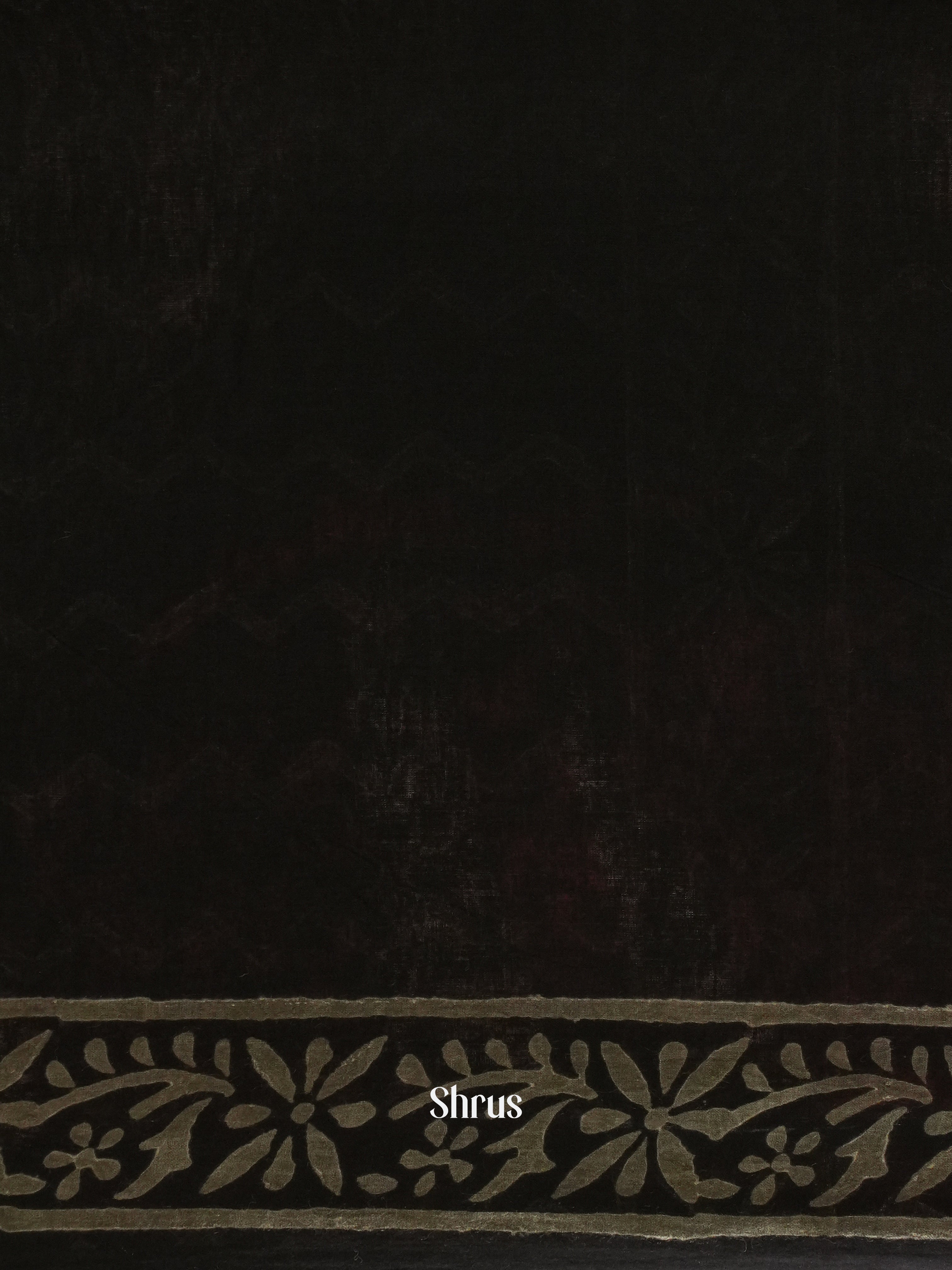 Black - Jaipur cotton Saree - Shop on ShrusEternity.com