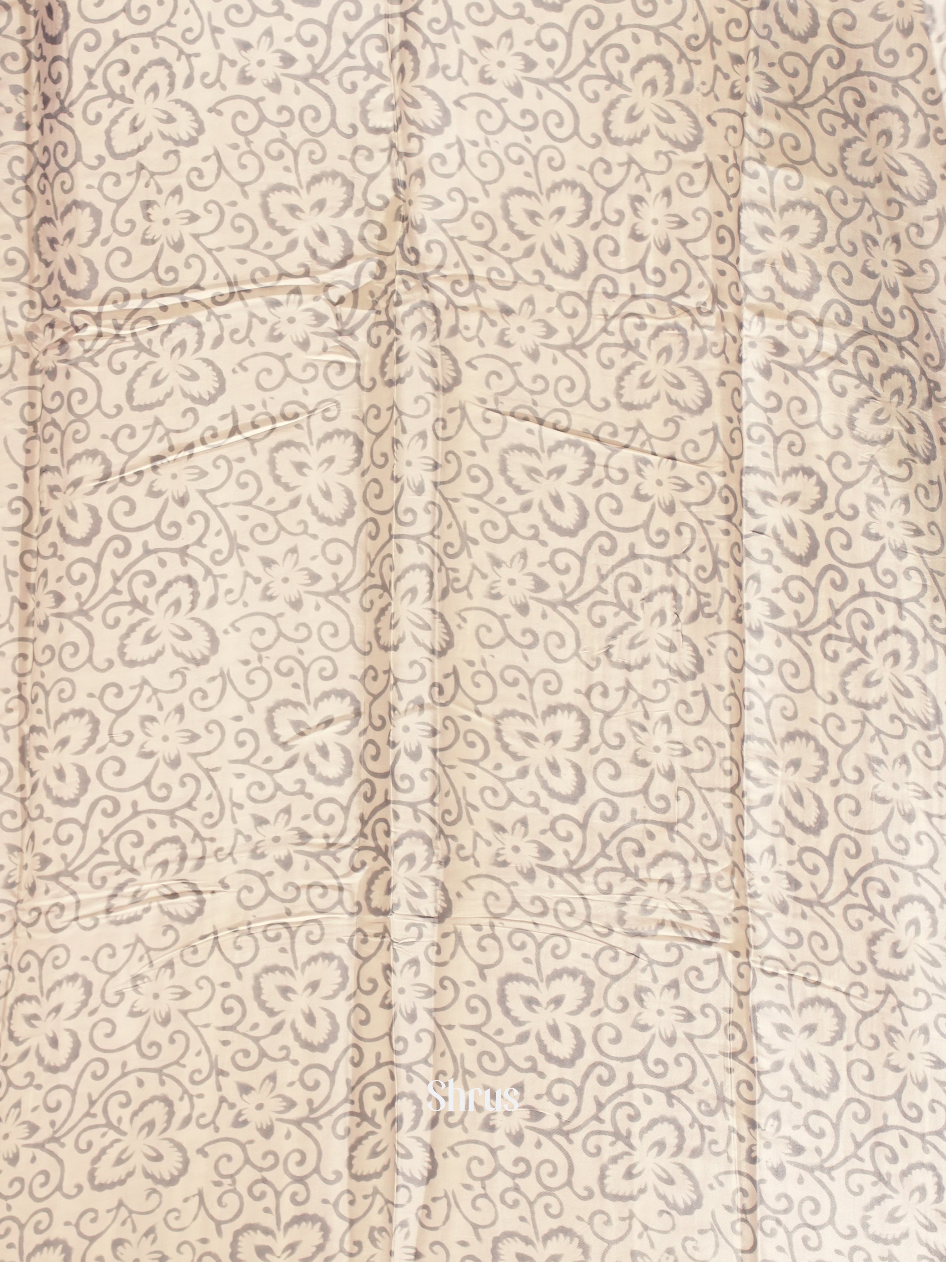 Lavender & Cream - Modal Silk Saree - Shop on ShrusEternity.com